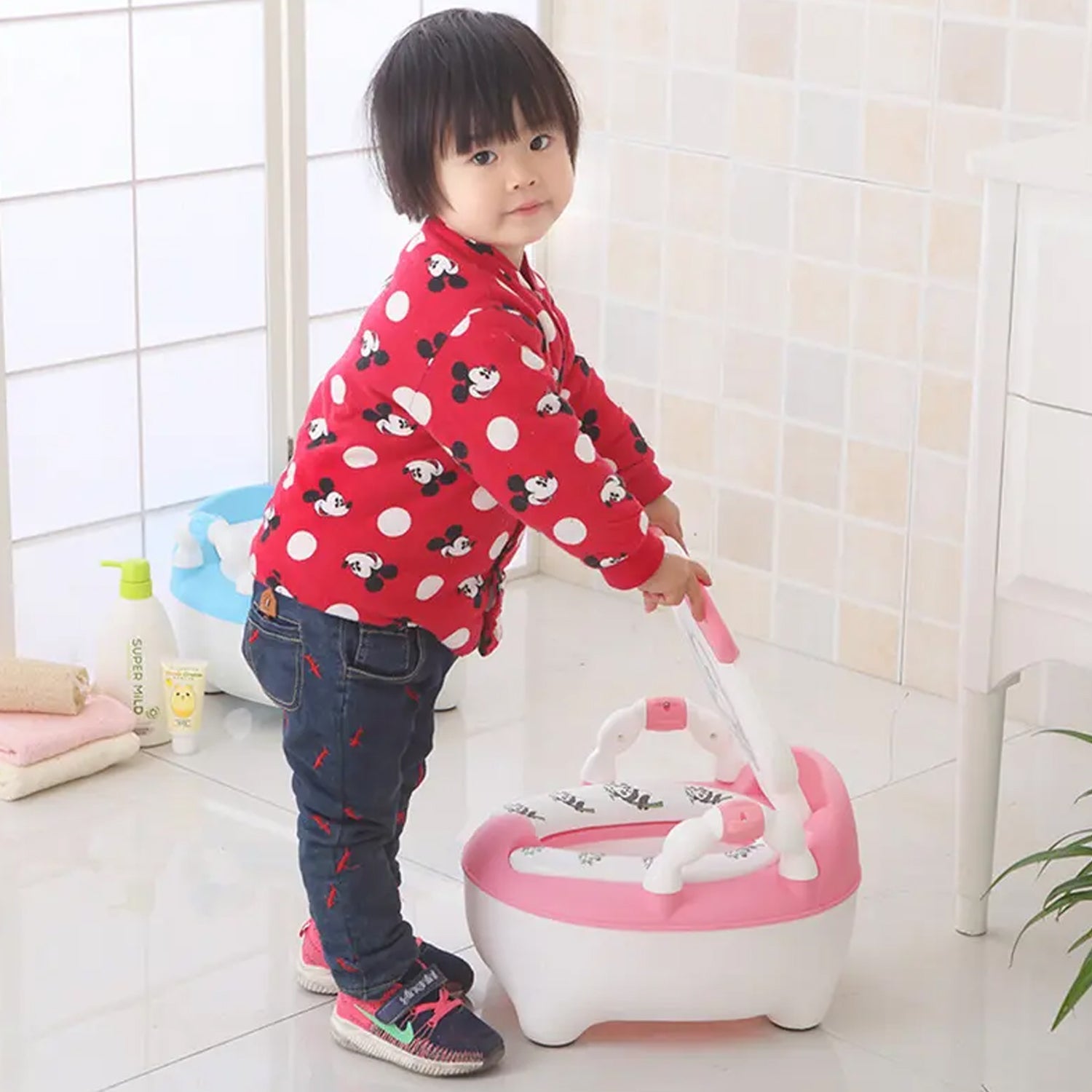 4579 Baby portable Toilet, Baby Potty Training Seat Baby Potty Chair for Toddler Boys Girls Potty Seat for 1+ year child