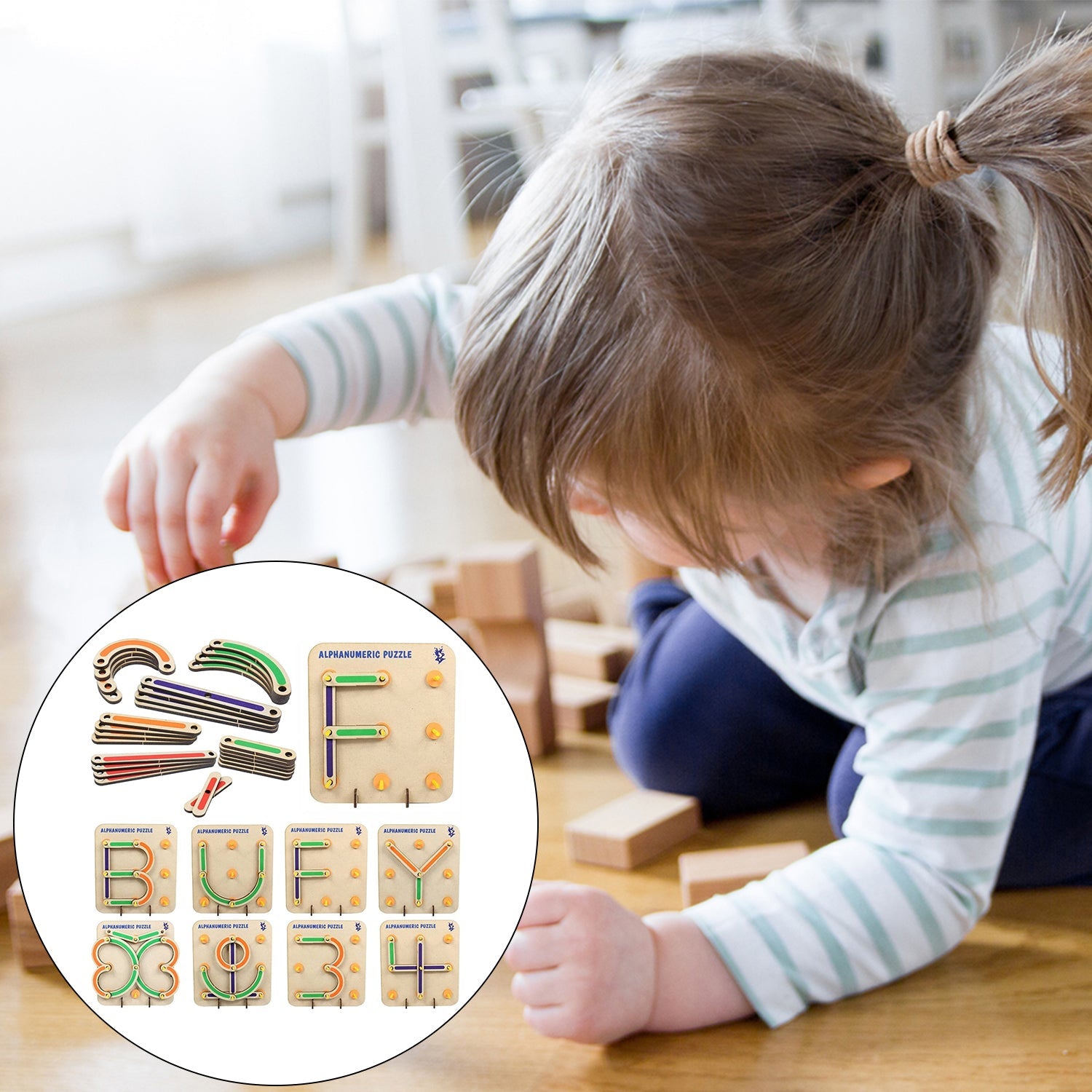3921 Alpha Numeric Puzzle used in all kinds of household and official places specially for kids and children for their playing and enjoying purposes.