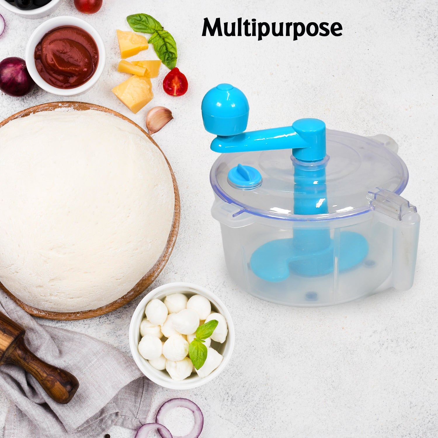 2364 Transparent Dough Maker Machine (Atta Maker) , Measuring Cup And Slicer DeoDap
