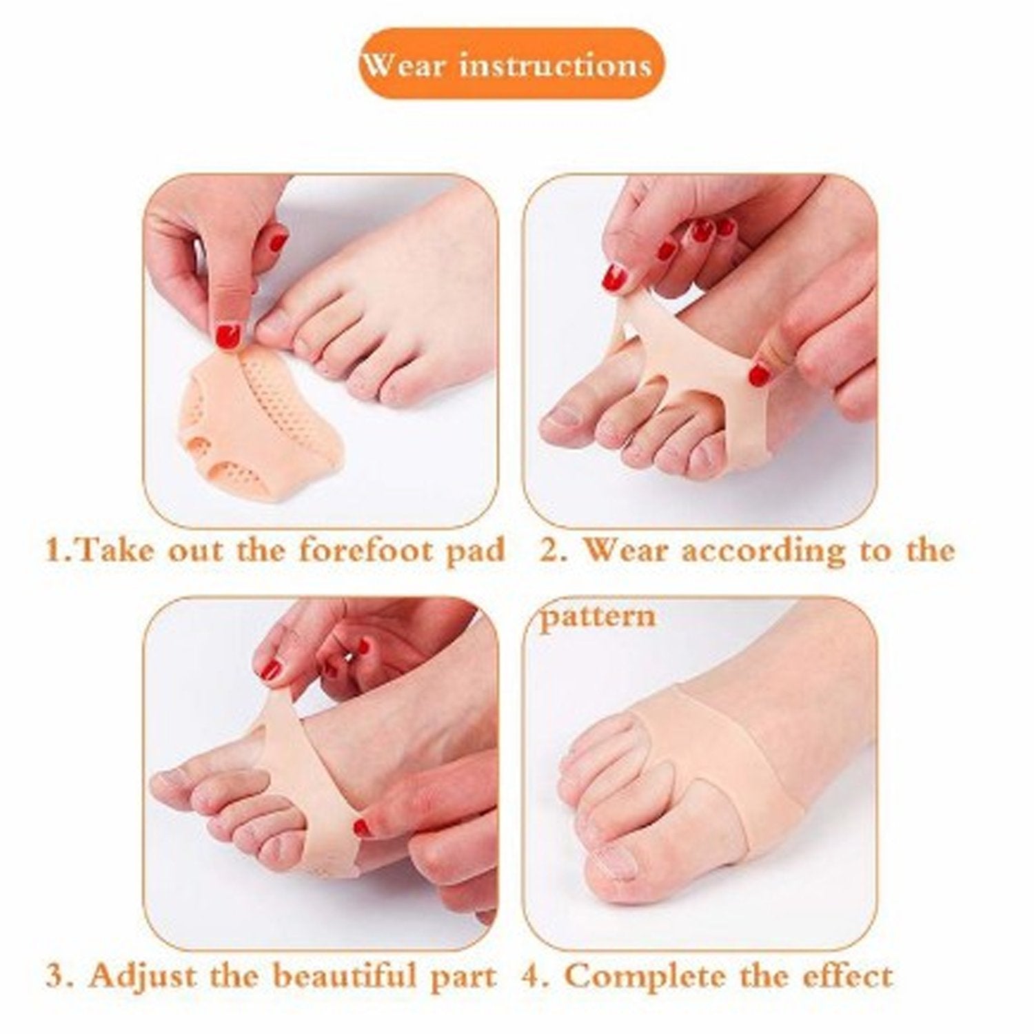 6057 Toe Separator Bunion Corrector Straightener Hallux Valgus Pain Relief | DeoDap