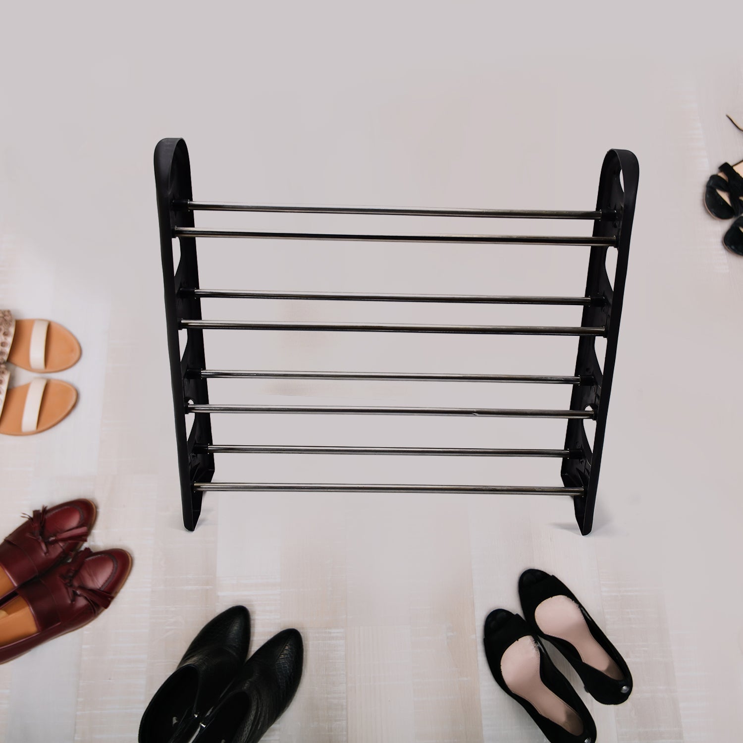 9106A Simple Shoe Rack Simple Practical Sufficient Capacity for Home DeoDap