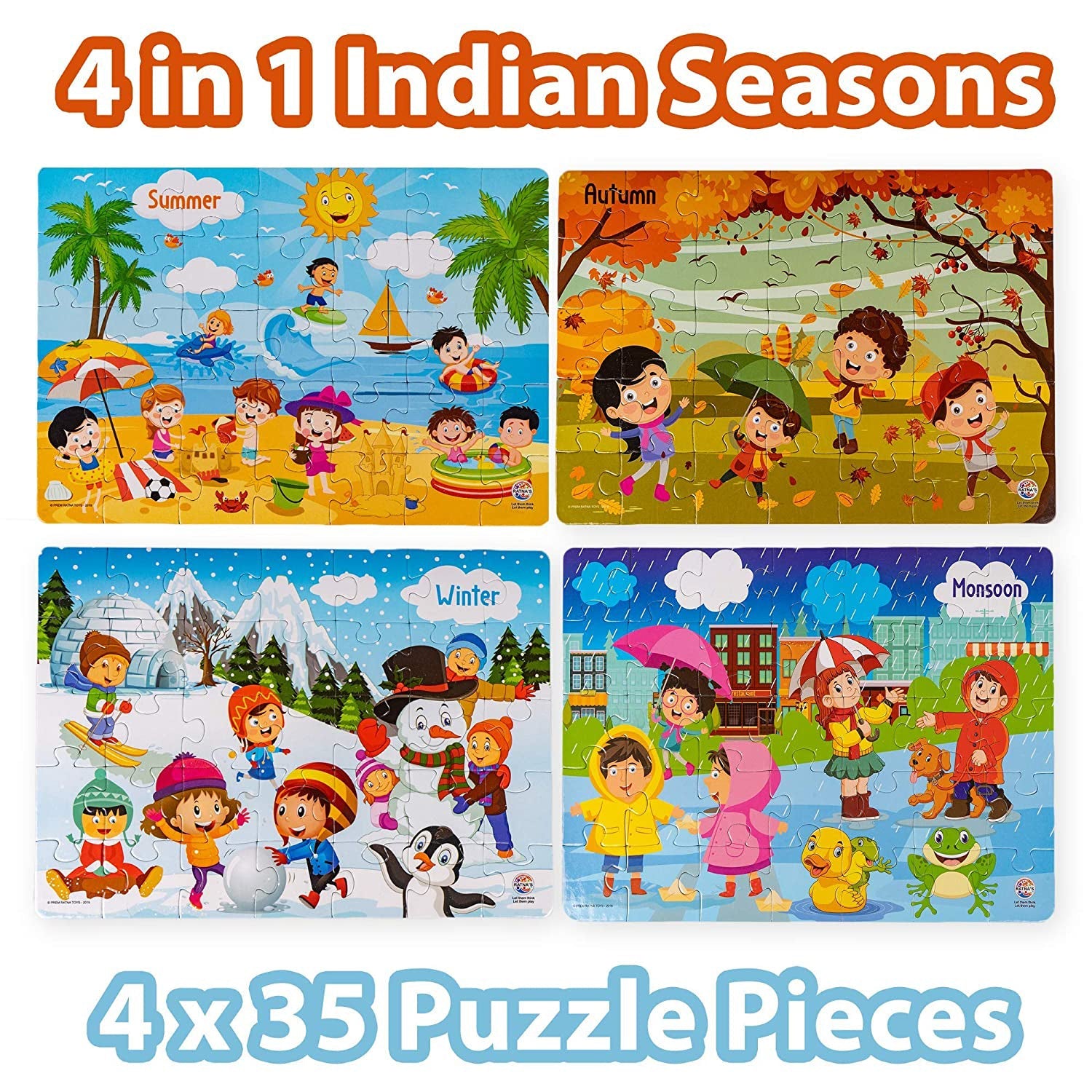 4826 4 In 1 Jigsaw Puzzle widely used by kids and children for playing and enjoying purposes in all kinds of places etc.