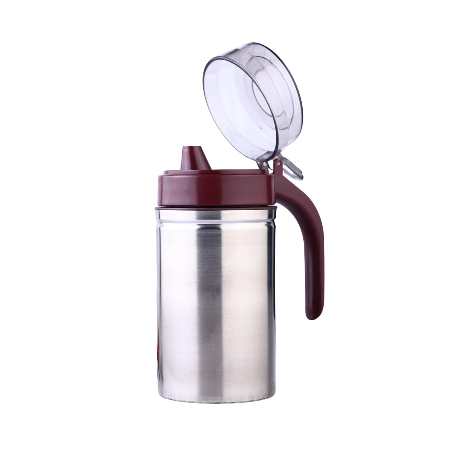 8126 Oil Dispenser Stainless Steel with small nozzle 500ML Oil Container. DeoDap