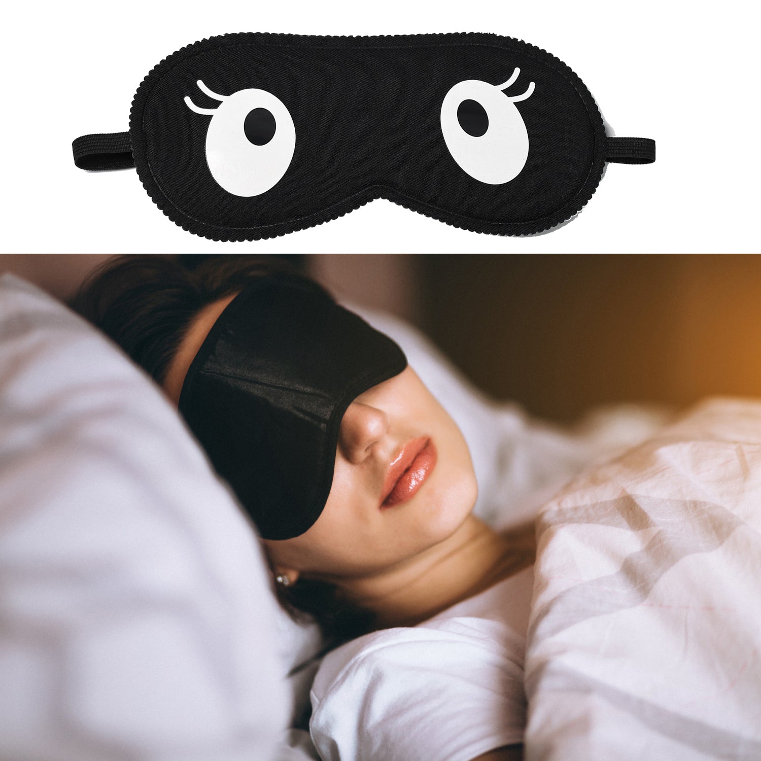 7363 Sleeping Mask Lightweight Cotton Fabric Blindfold Soft Eye Mask Super New Premium Eye Mask (1 Pc) DeoDap
