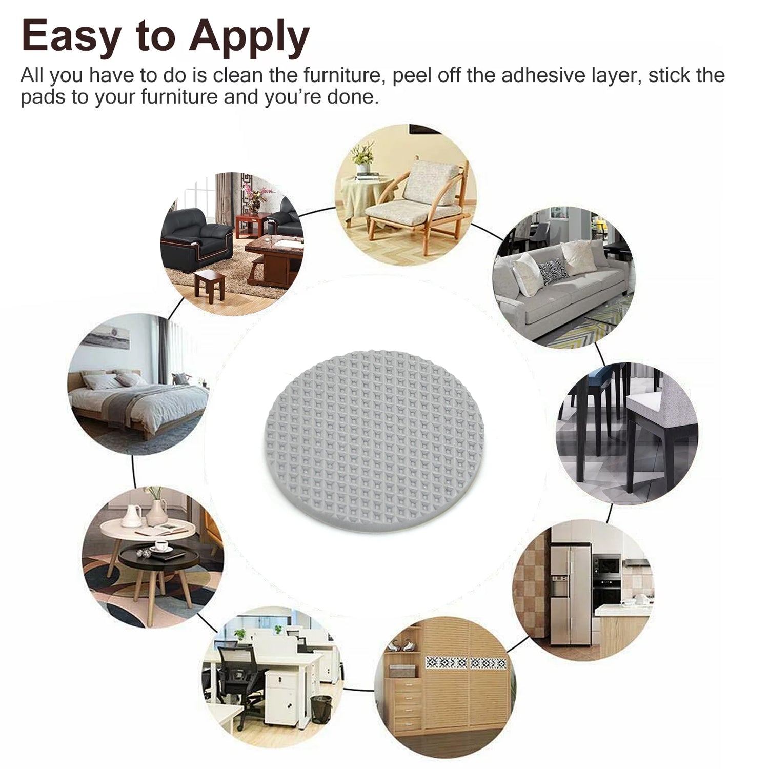9030A FURNITURE PAD ROUND  FELT PADS FLOOR PROTECTOR PAD FOR HOME & ALL FURNITURE USE DeoDap