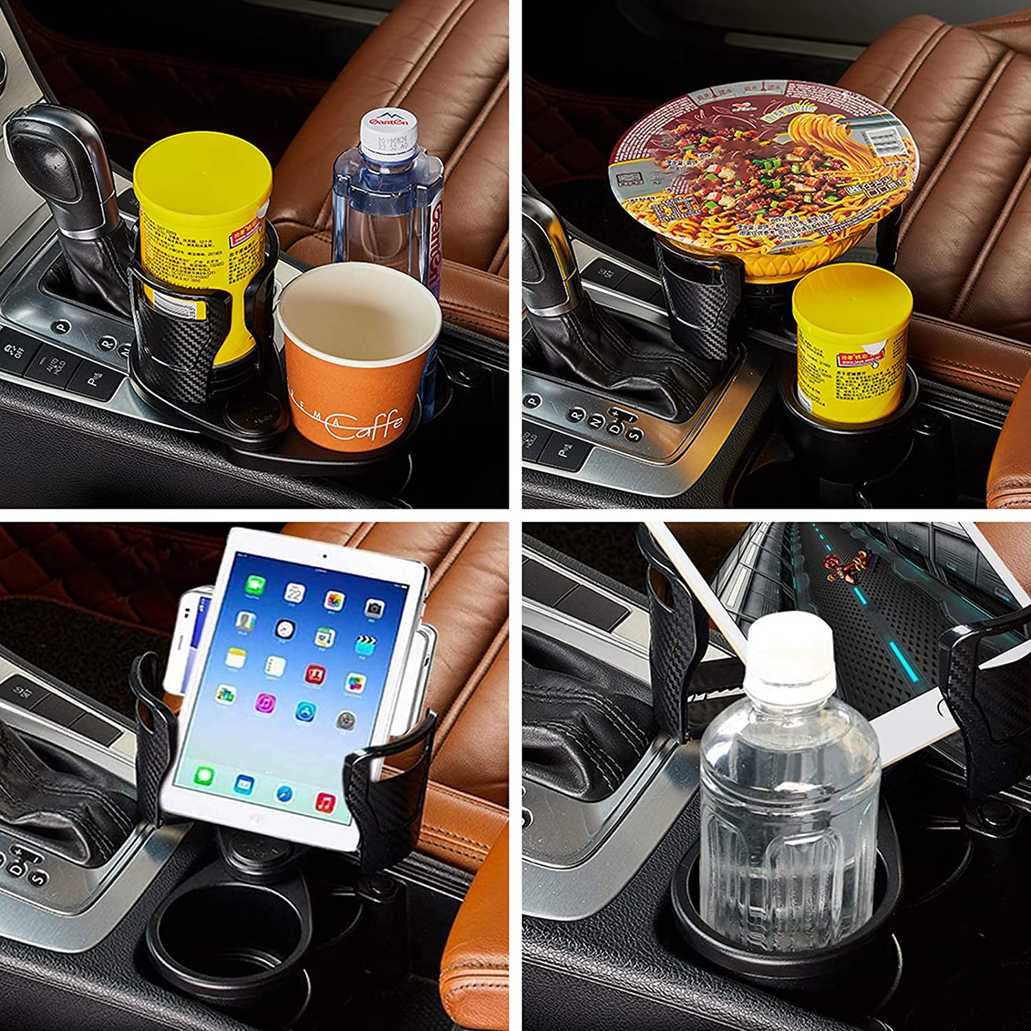 7623 Cup Holder, Seat Cup Holder Suitable for 20oz Water Bottles 2 in 1 Cup Holder Universal Vehicle Seat Bottle Mount with Set of Sponge Cushion for Vehicle DeoDap