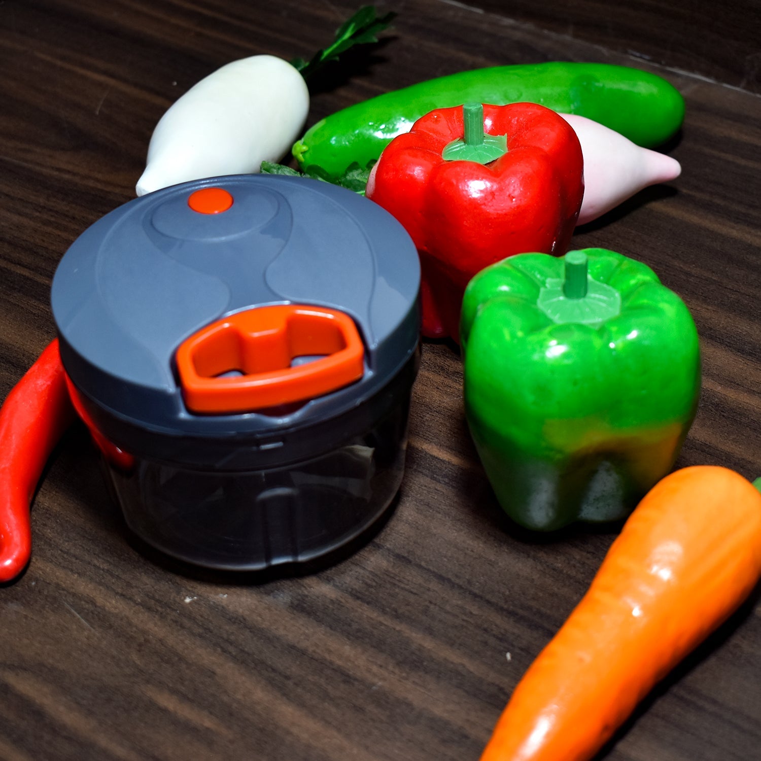 2784 4 Blade Handy Chopper For Chopping And Cutting Of Types Of Fruits And Vegetables Easily. DeoDap