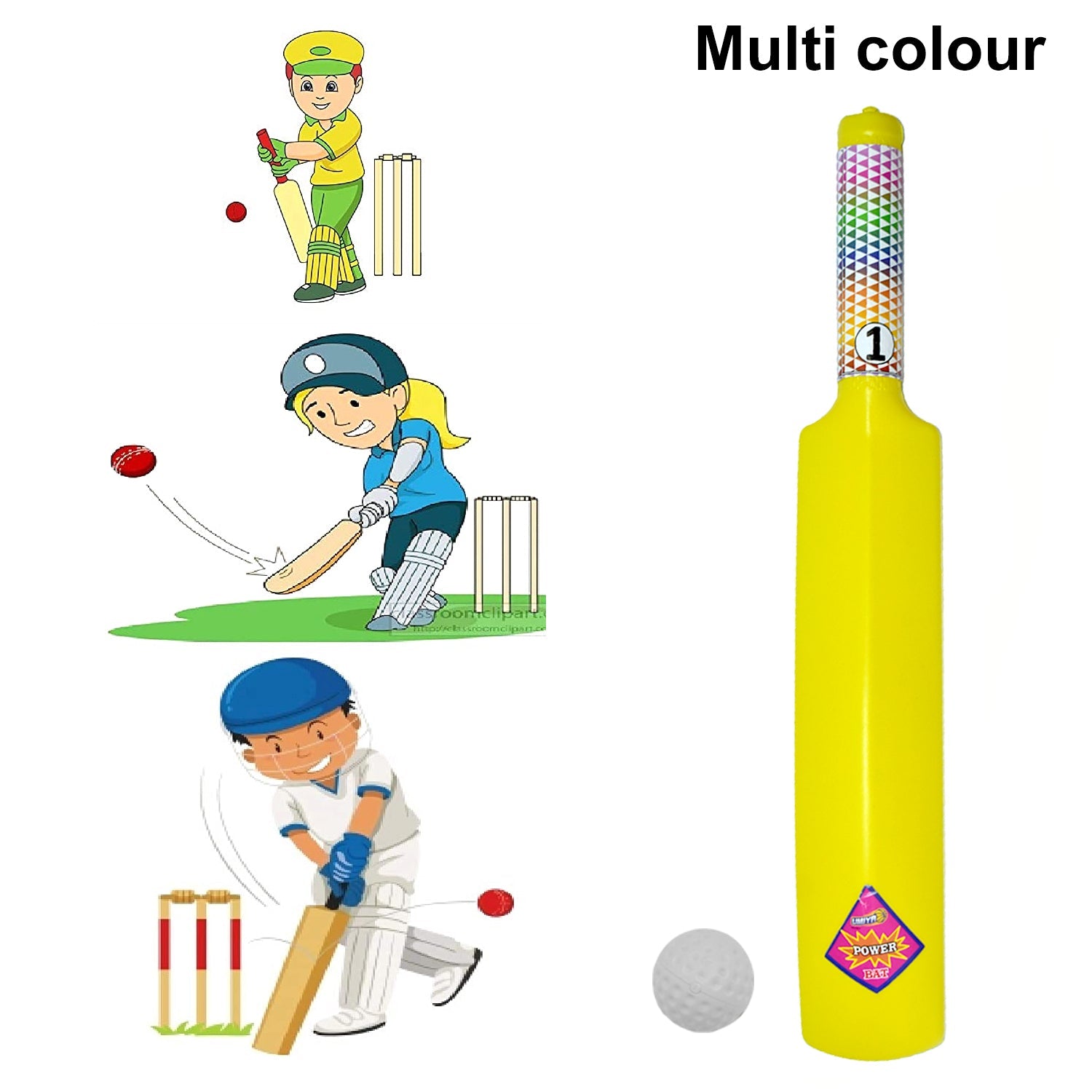 8026 Plastic Cricket Bat Ball Set for Boys and Girls freeshipping - DeoDap