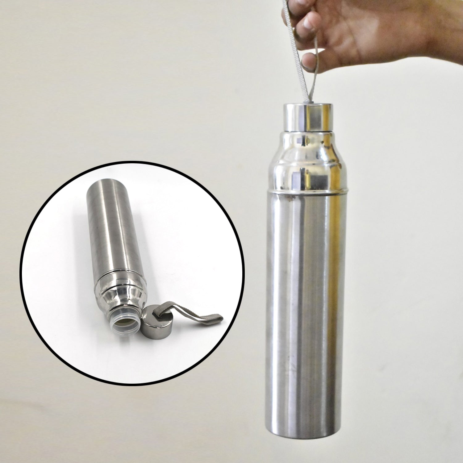 6194 Stainless steel Water bottle, 500ml, DeoDap