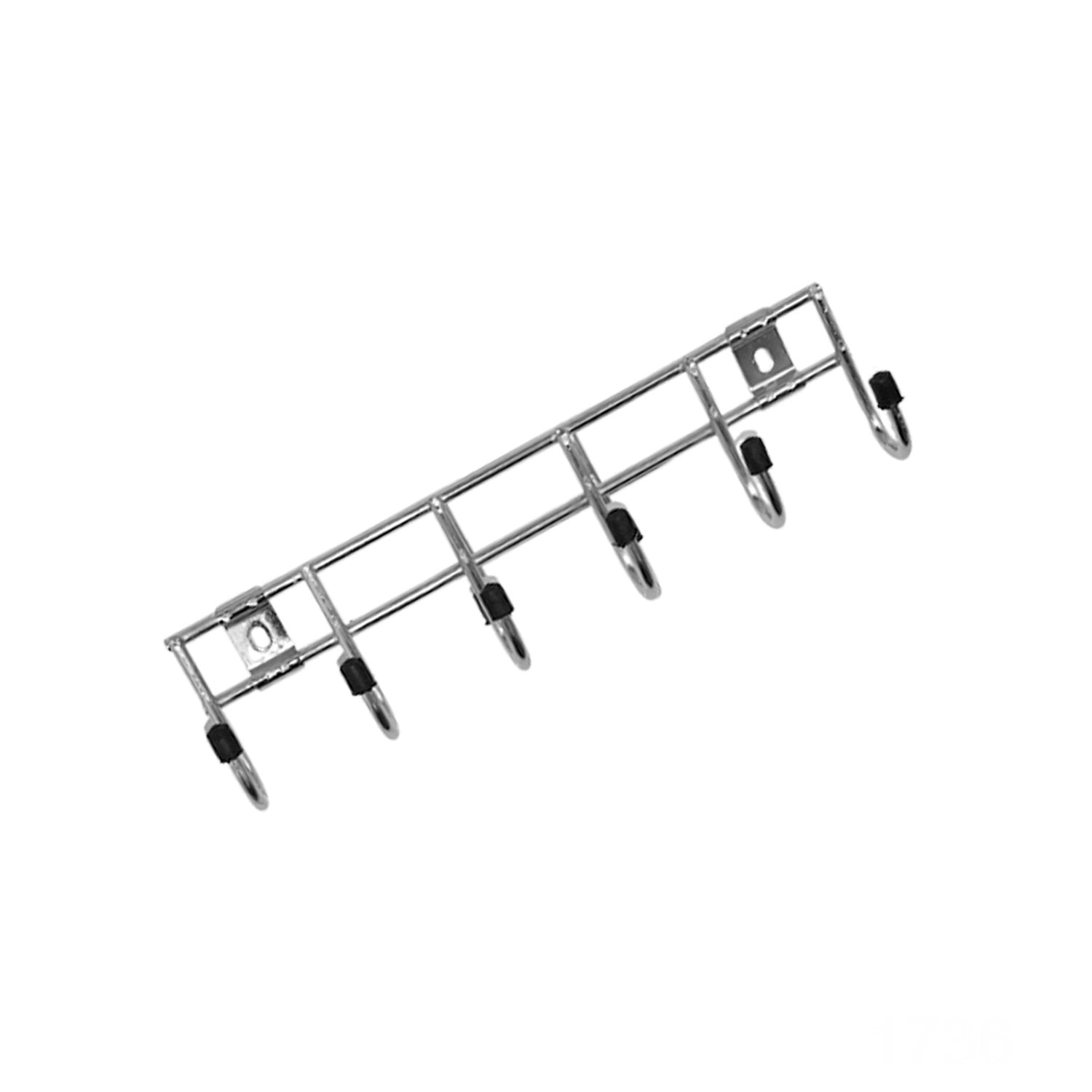 1736 Multipurpose Stainless Steal Hanger Strip Hooks (6 Pin)