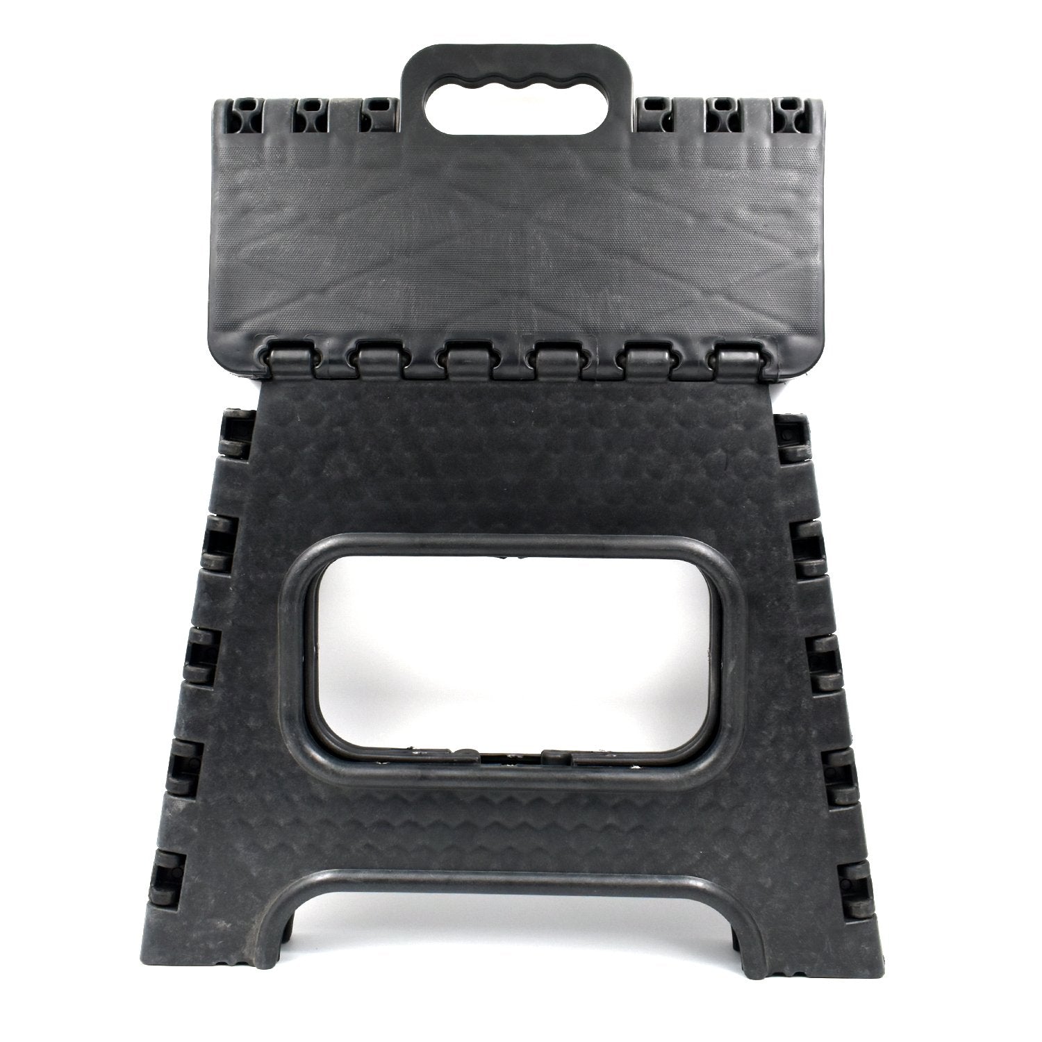 2101 Folding Lightweight Plastic Stool (Black)
