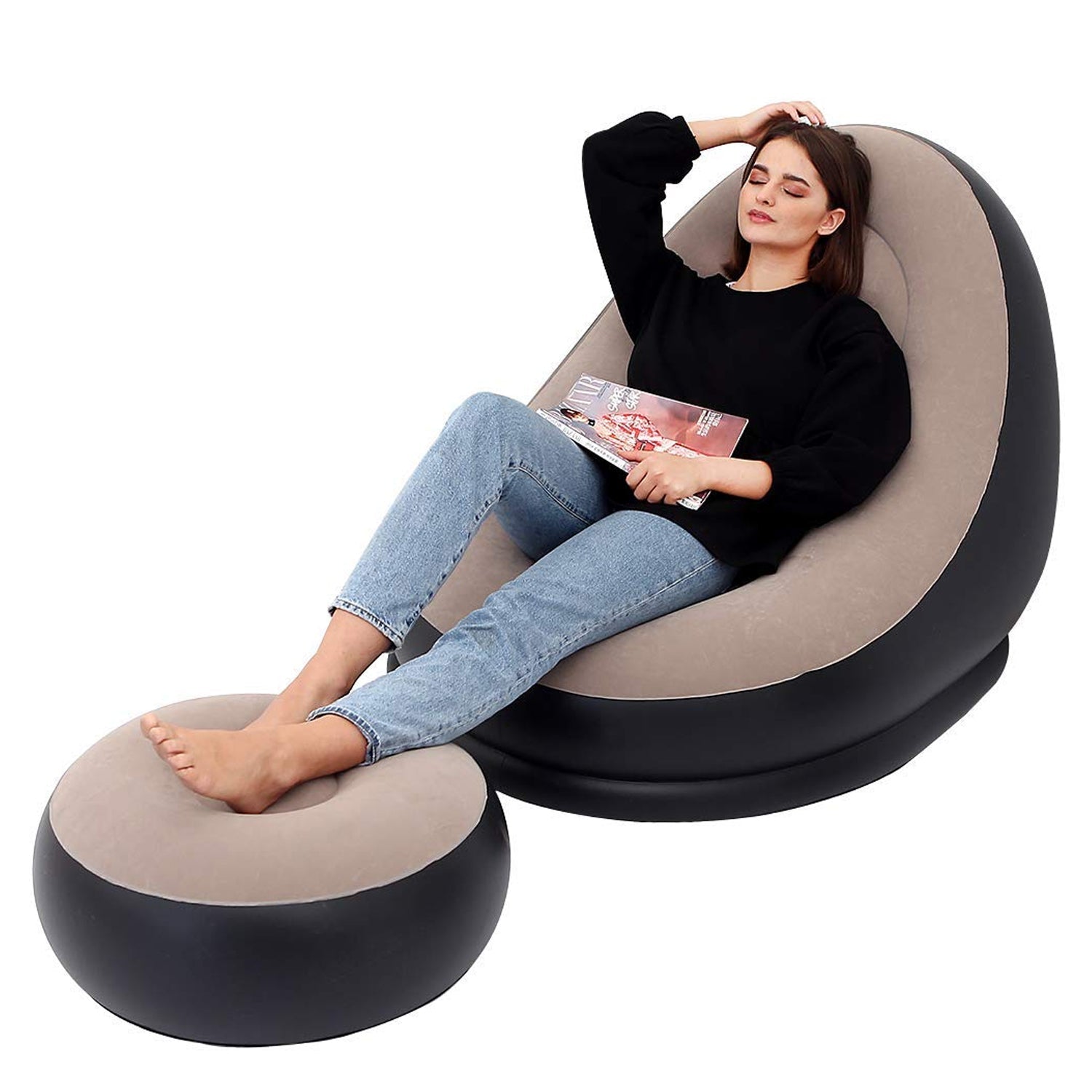 Inflatable Sofa Lounge Chair Ottoman