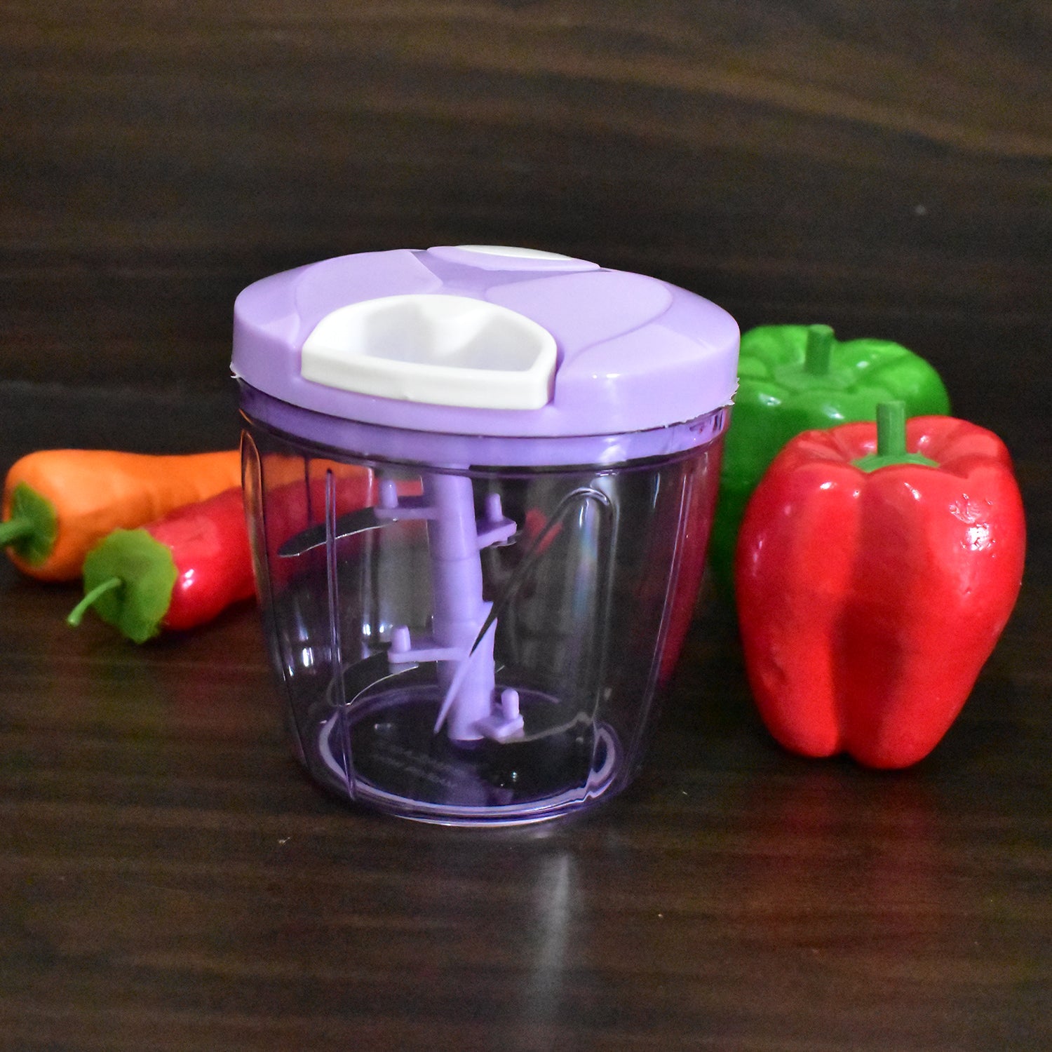 2197B MANUAL FOOD CHOPPER, COMPACT & POWERFUL HAND HELD VEGETABLE CHOPPER(900ML) DeoDap
