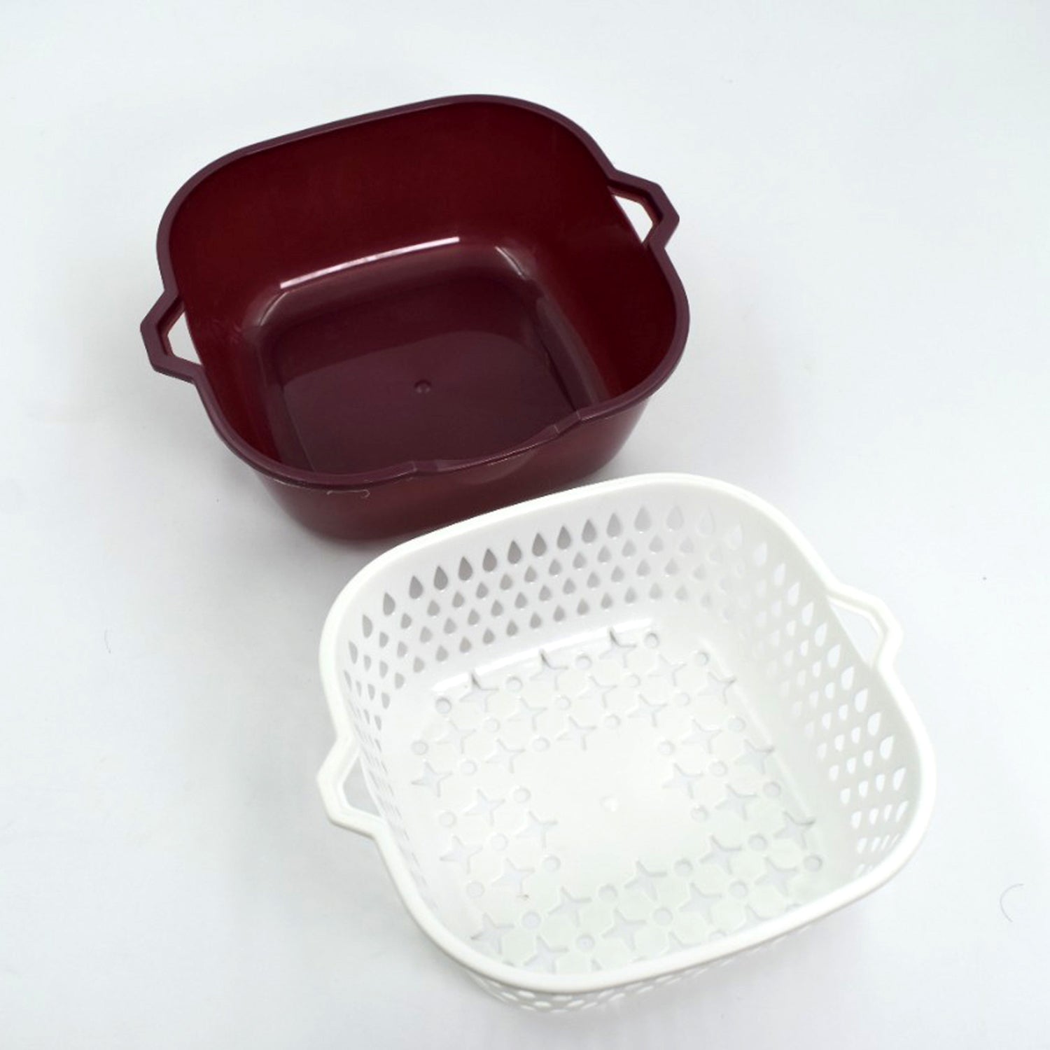 2783 2 In 1 Basket Strainer To Rinse Various Types Of Items Like Fruits, Vegetables Etc. DeoDap