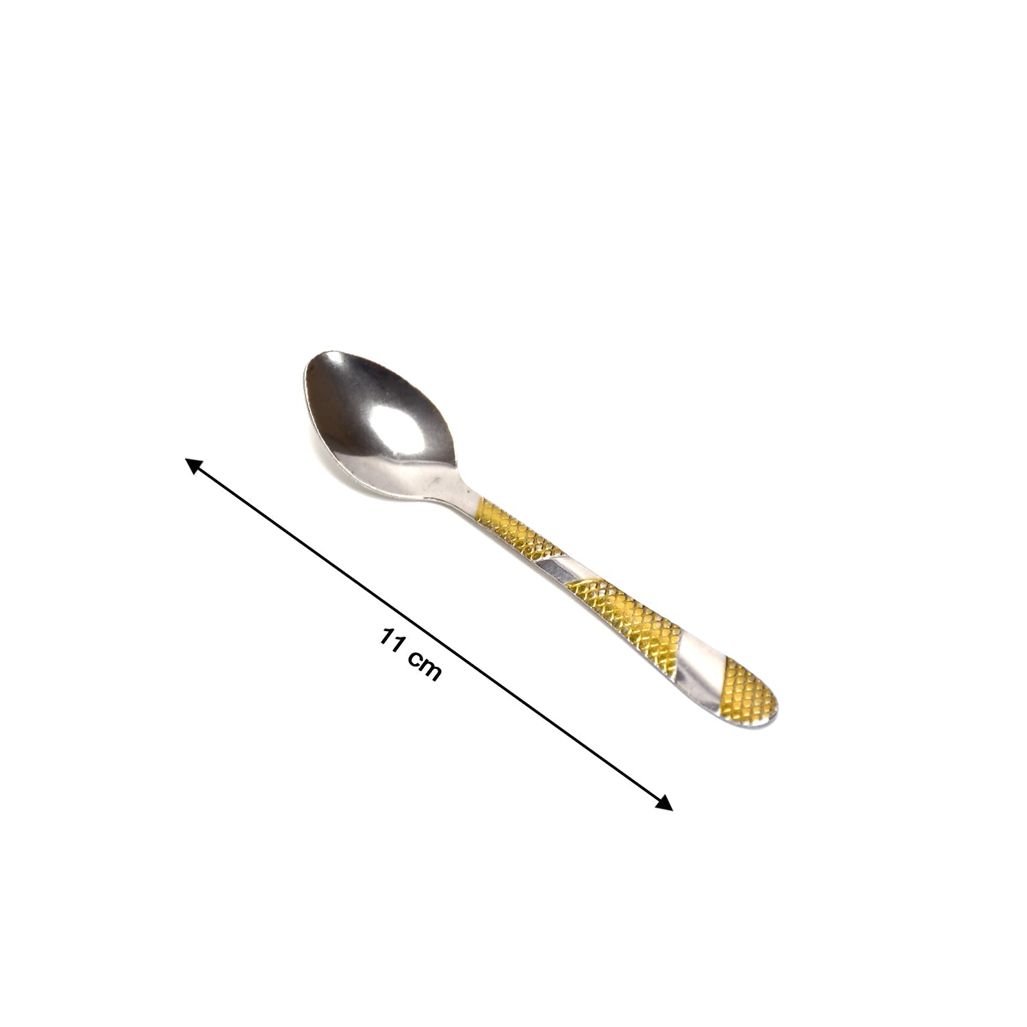 2360 Stainless Steel Spoons Set of 6pc Small Spoons. Tiny Spoons for Coffee, Tea, Sugar, & Spices. DeoDap