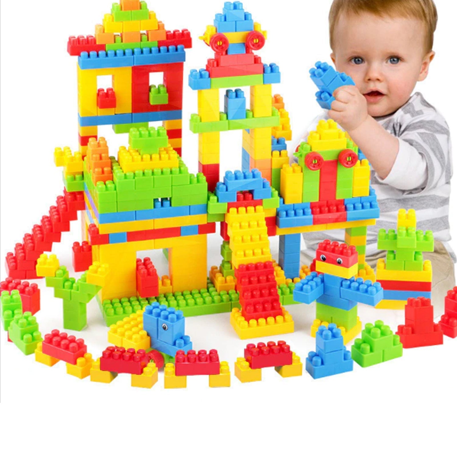 4627 A Building Blocks 60 Pc widely used by kids and children for playing and entertaining purposes among all kinds of household and official places etc - DeoDap