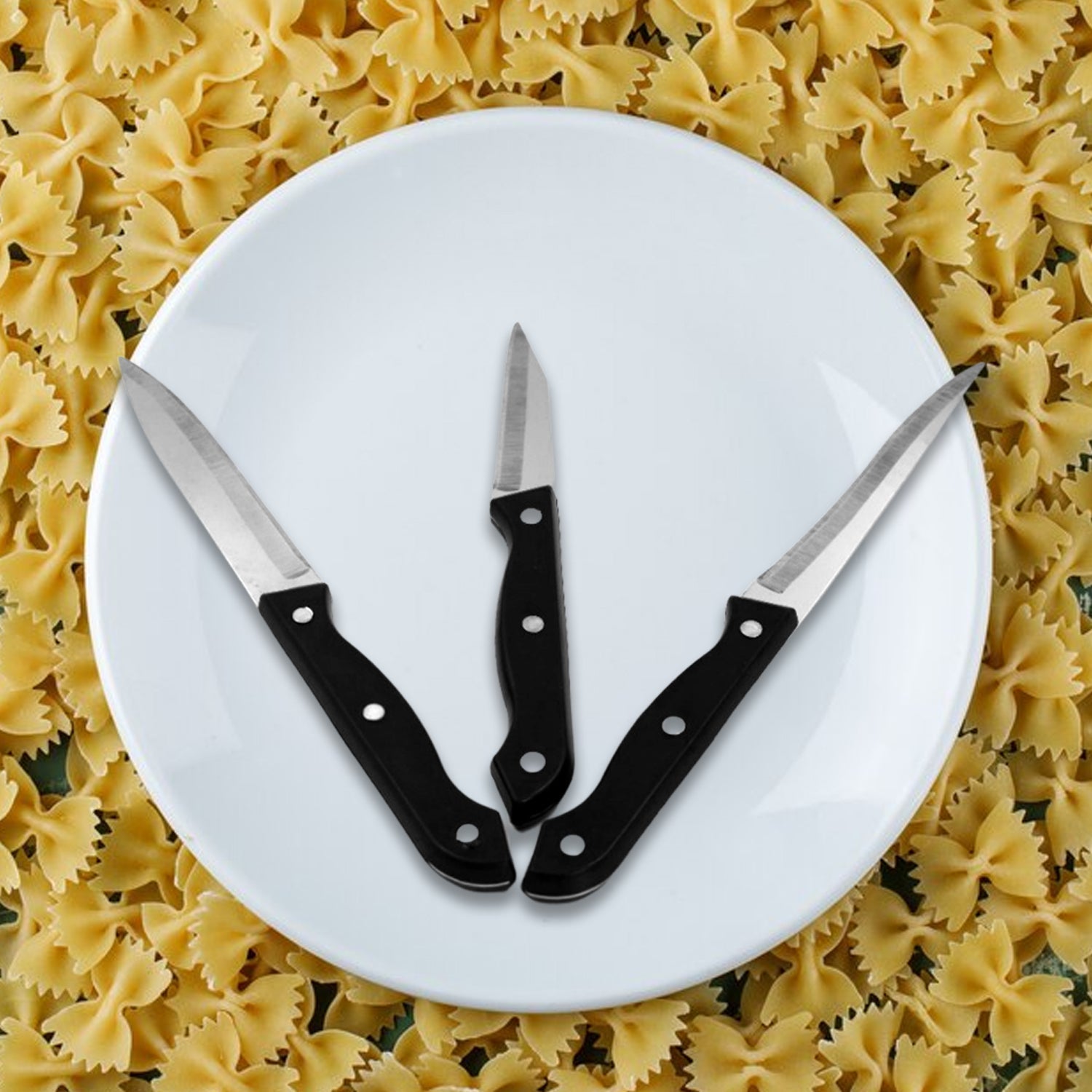 2869 Stainless Steel Kitchen Floret|Glare kitchen compact knife set DeoDap