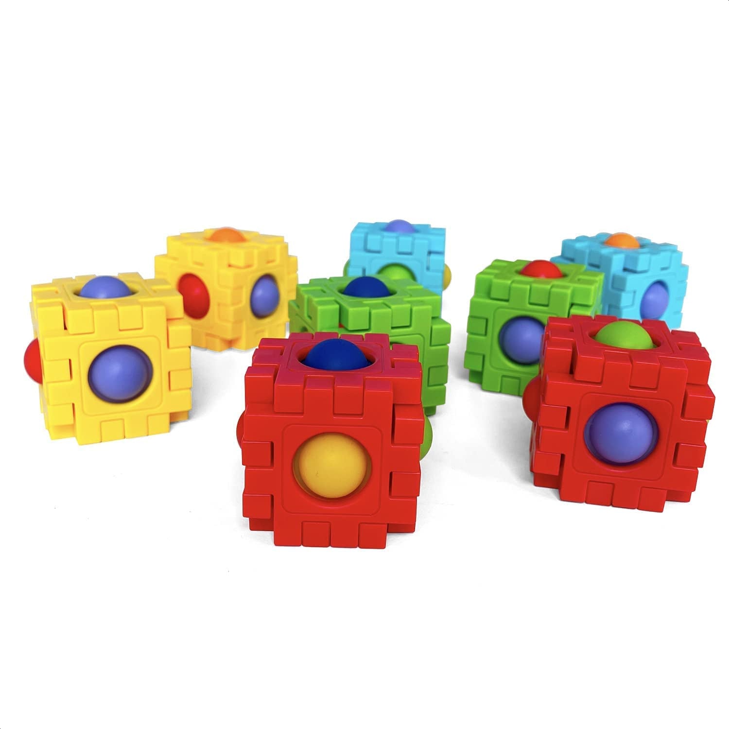 4473 Popit Building Blocks Toy For Kids & Adult Use ( 28 pcs Product ) DeoDap