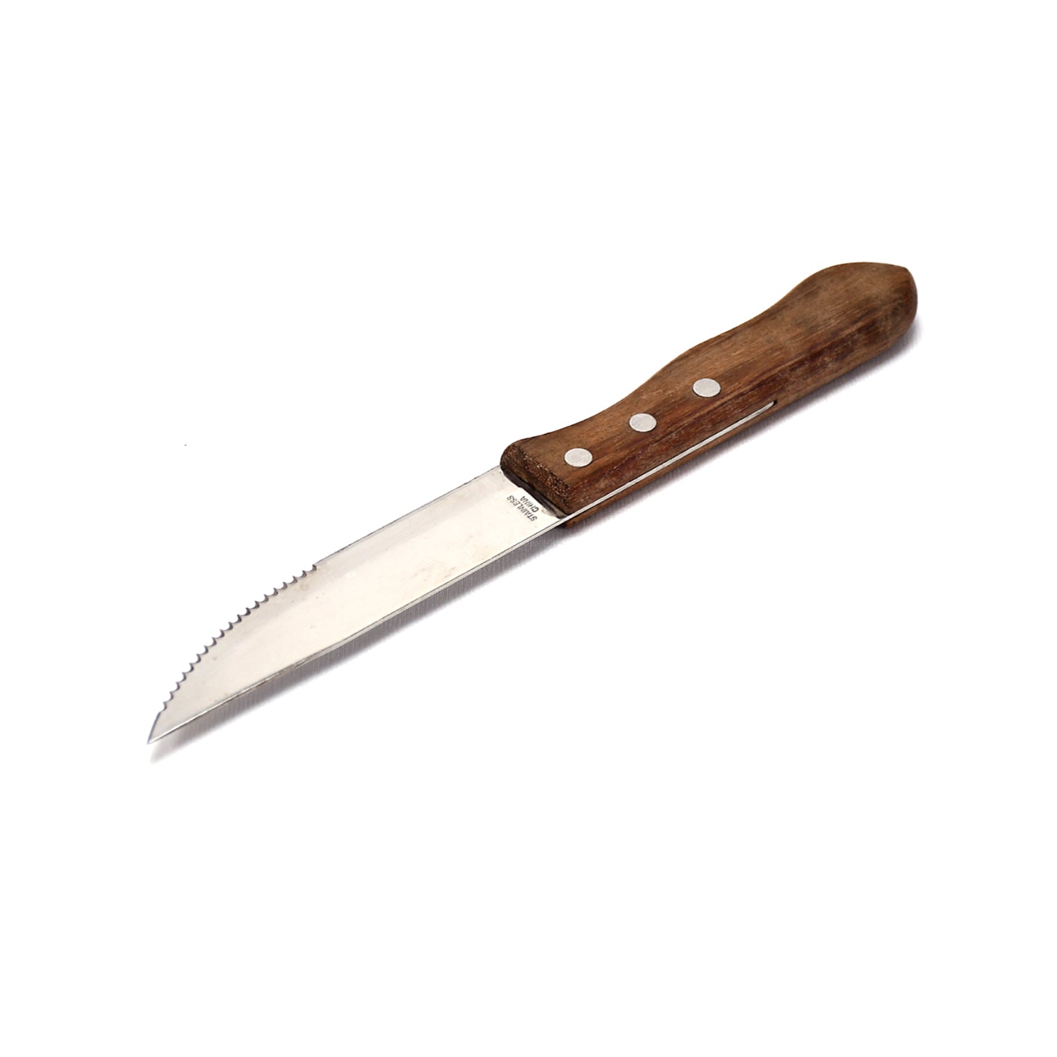 2294 1Piece Serrated Steak Knives with Wood Handle DeoDap