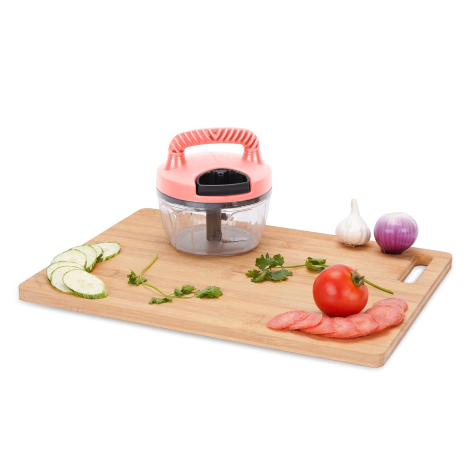 2713 2 in 1 Handy Chopper 750 ML used  for cutting and chopping of types of vegetables and fruits etc.