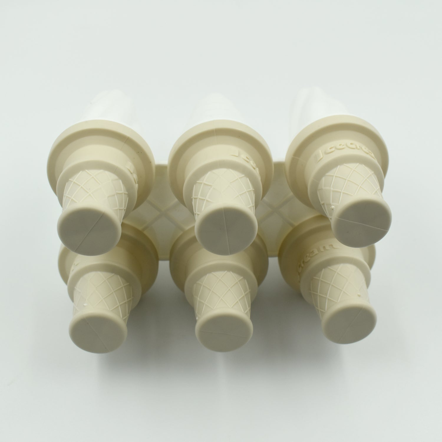 6304 6 Pc Ice Cream Mold used for making ice-creams in all kinds of places including restaurants and ice-cream parlours etc. DeoDap