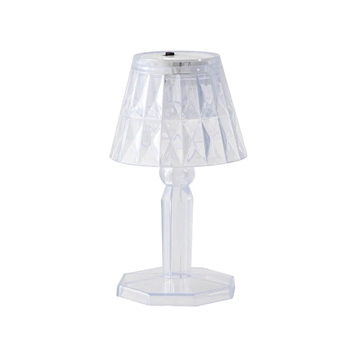 6610 2in1 Transparent Mini Crystal Table Lamp with Reflection Light (Moq :- 12Pcs) DeoDap