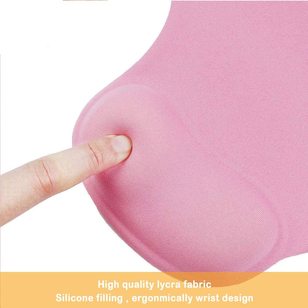6176 Comfortable Silicone Mouse Pad with Jel Mouse Pad For All type Multiuse Mouse Pad  ( Mix Color )