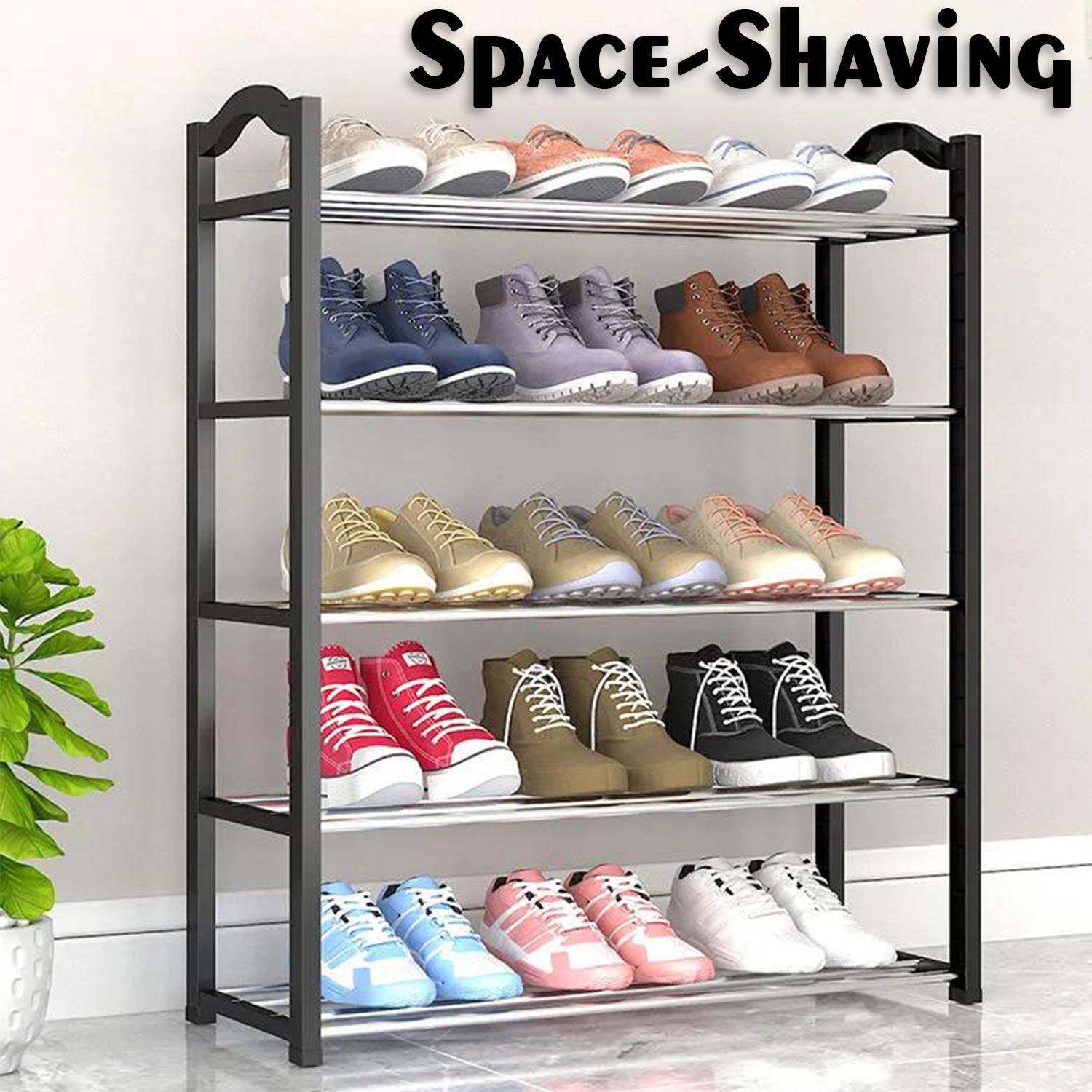 9106A Simple Shoe Rack Simple Practical Sufficient Capacity for Home DeoDap