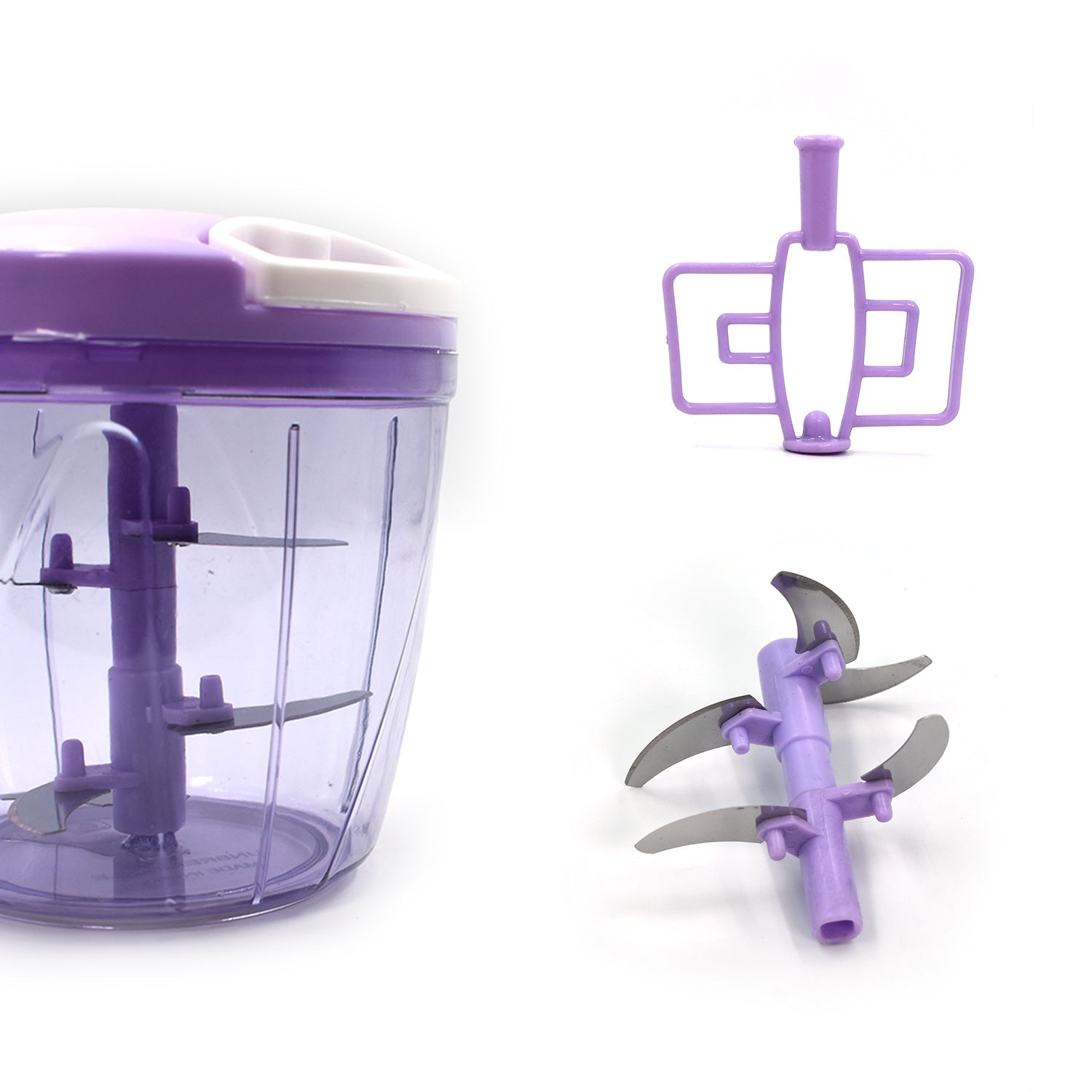 2197B MANUAL FOOD CHOPPER, COMPACT & POWERFUL HAND HELD VEGETABLE CHOPPER(900ML) DeoDap