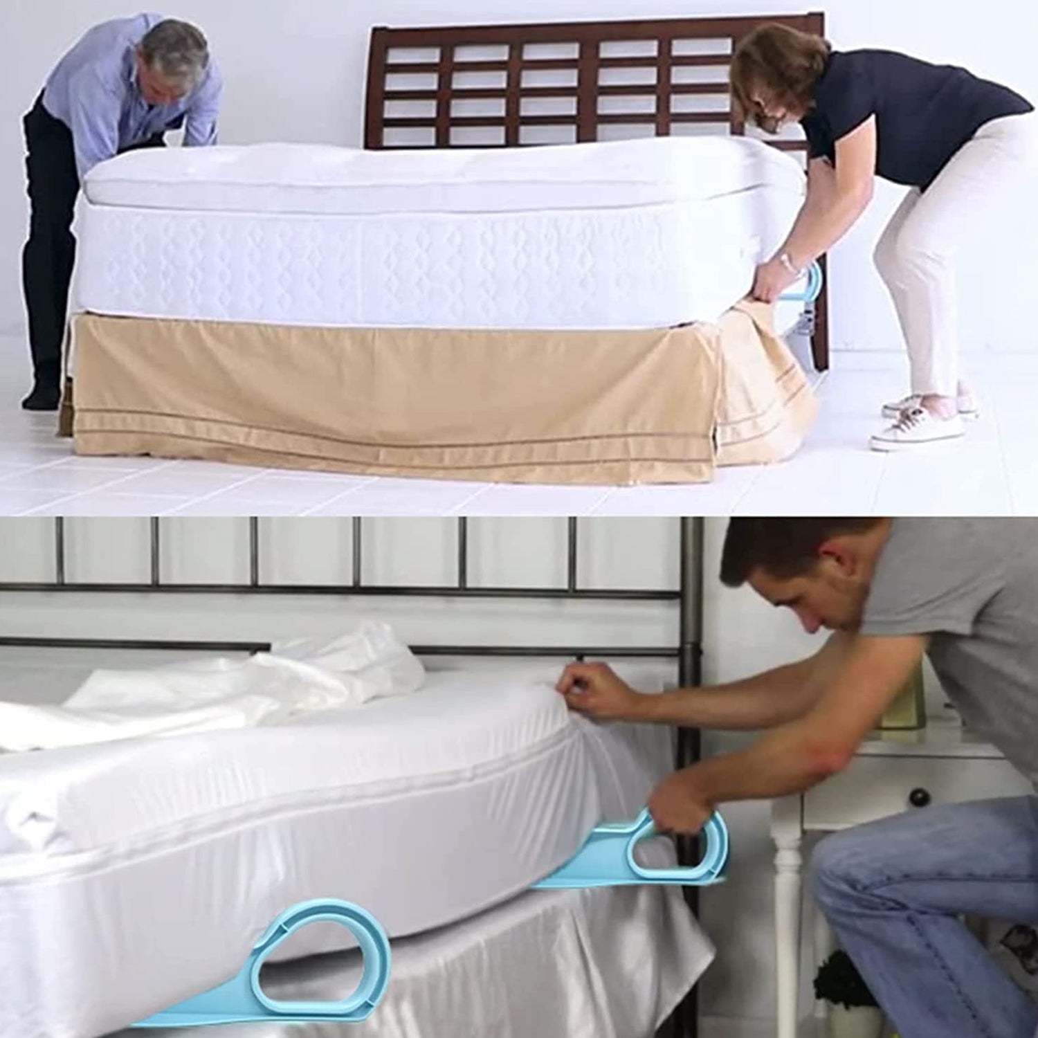 9013 Mattress Lifter Bed Making & Change Bed Sheets Instantly helping Tool ( 1 pc ) DeoDap