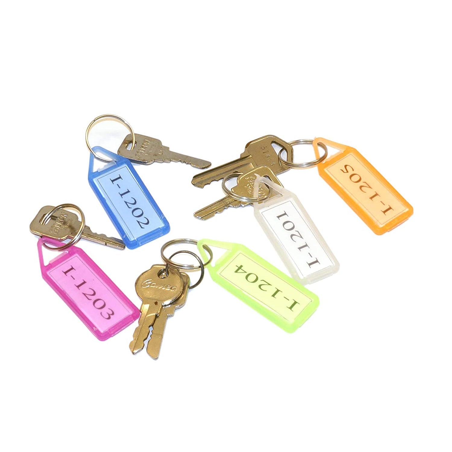 6170 50Pc Keychain Tag Label Used For Decorative Purpose On Keys And All. freeshipping - DeoDap