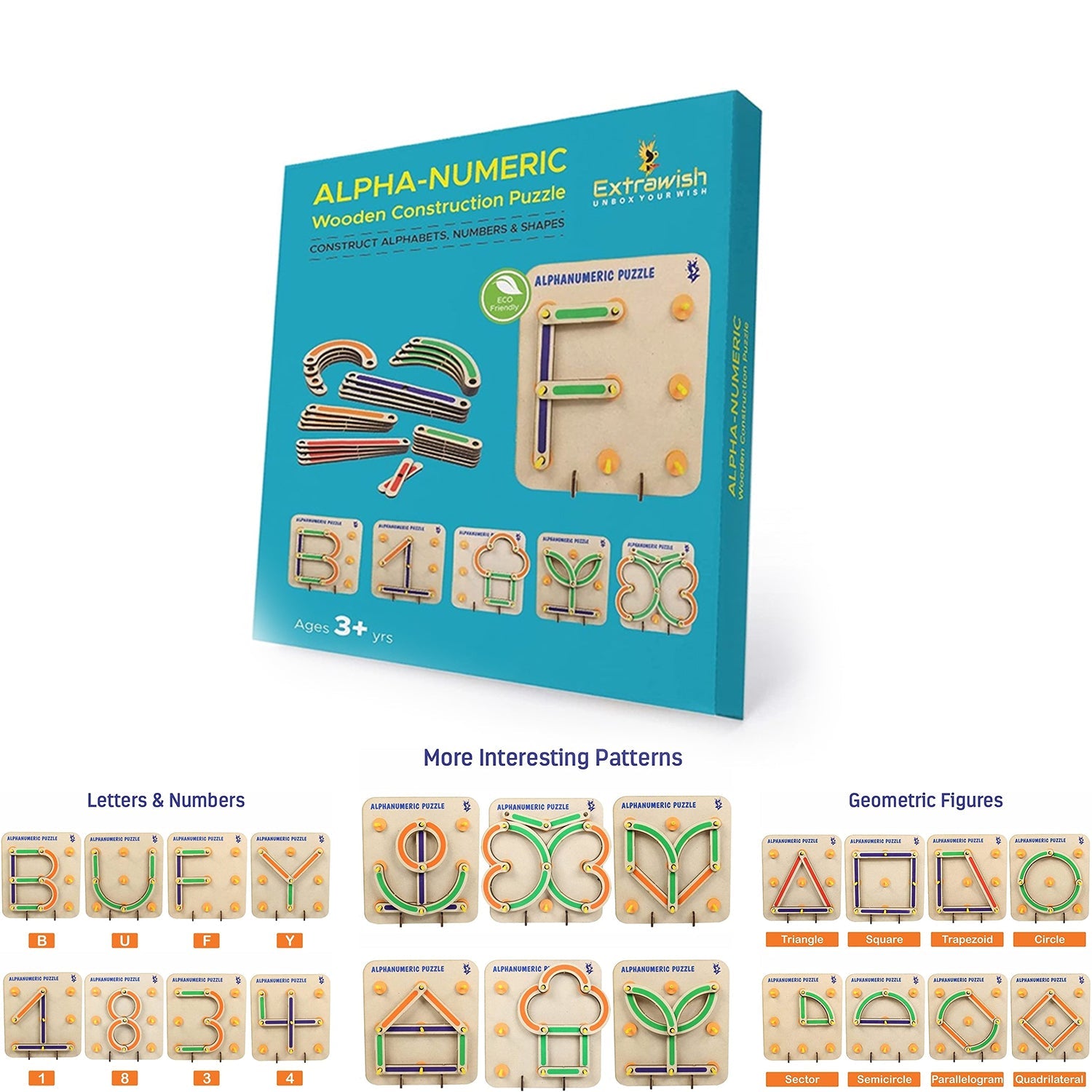 3921 Alpha Numeric Puzzle used in all kinds of household and official places specially for kids and children for their playing and enjoying purposes.