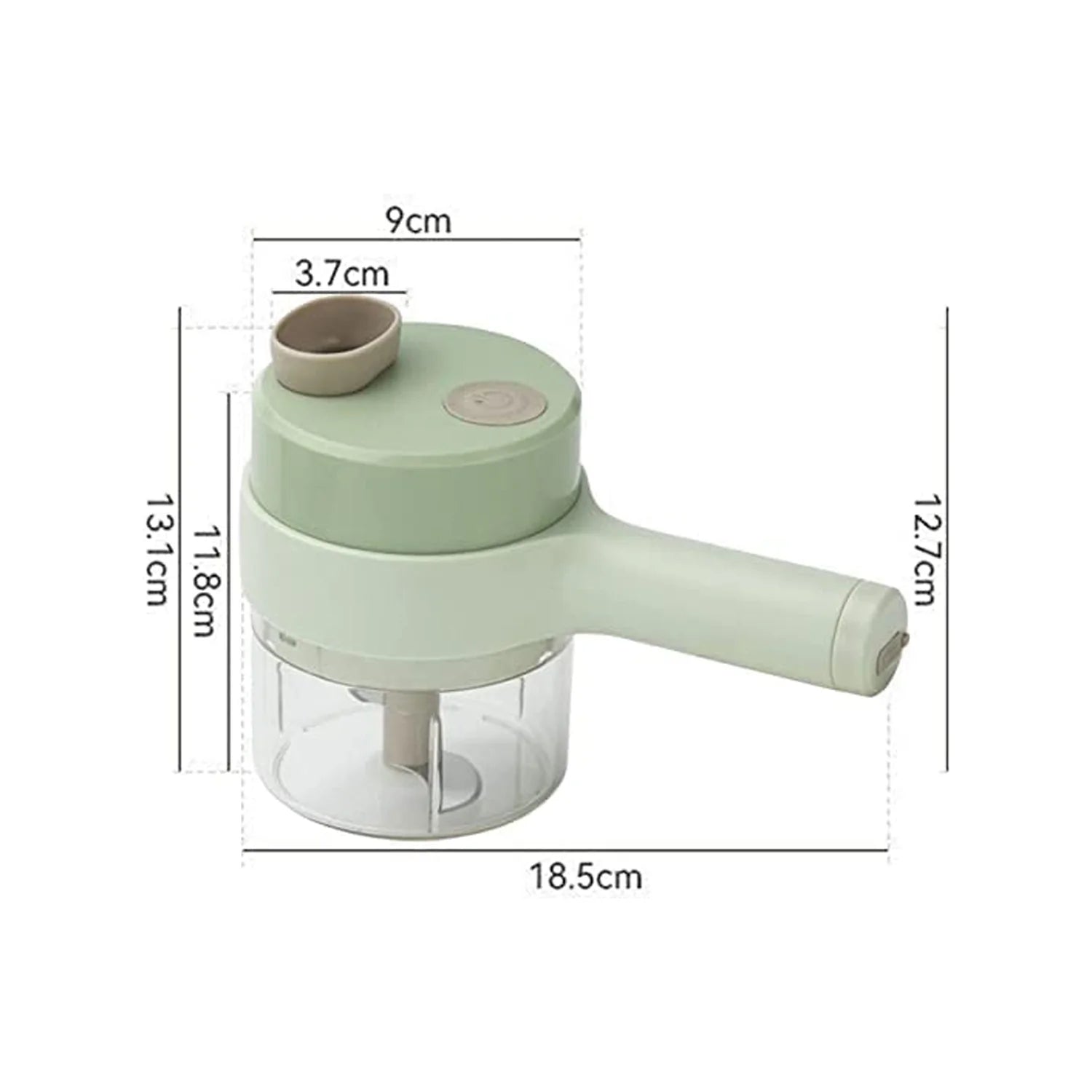 0142A  4 IN 1 ELECTRIC HANDHELD COOKING HAMMER VEGETABLE CUTTER SET ELECTRIC FOOD CHOPPER MULTIFUNCTION VEGETABLE FRUIT SLICER 