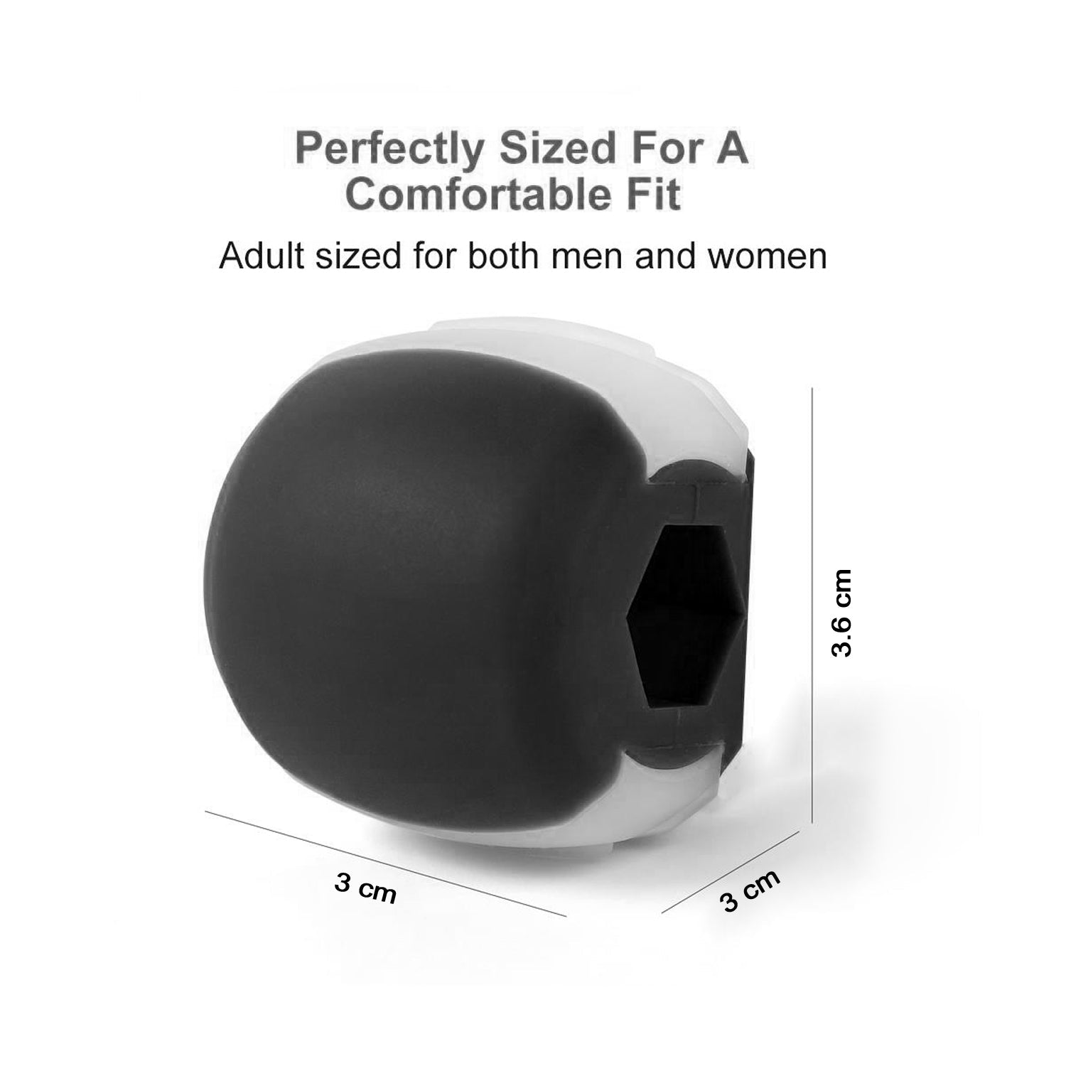6101V Black Jaw Exerciser Used To Gain Sharp And Chiselled Jawline Easily And Fast. freeshipping - DeoDap