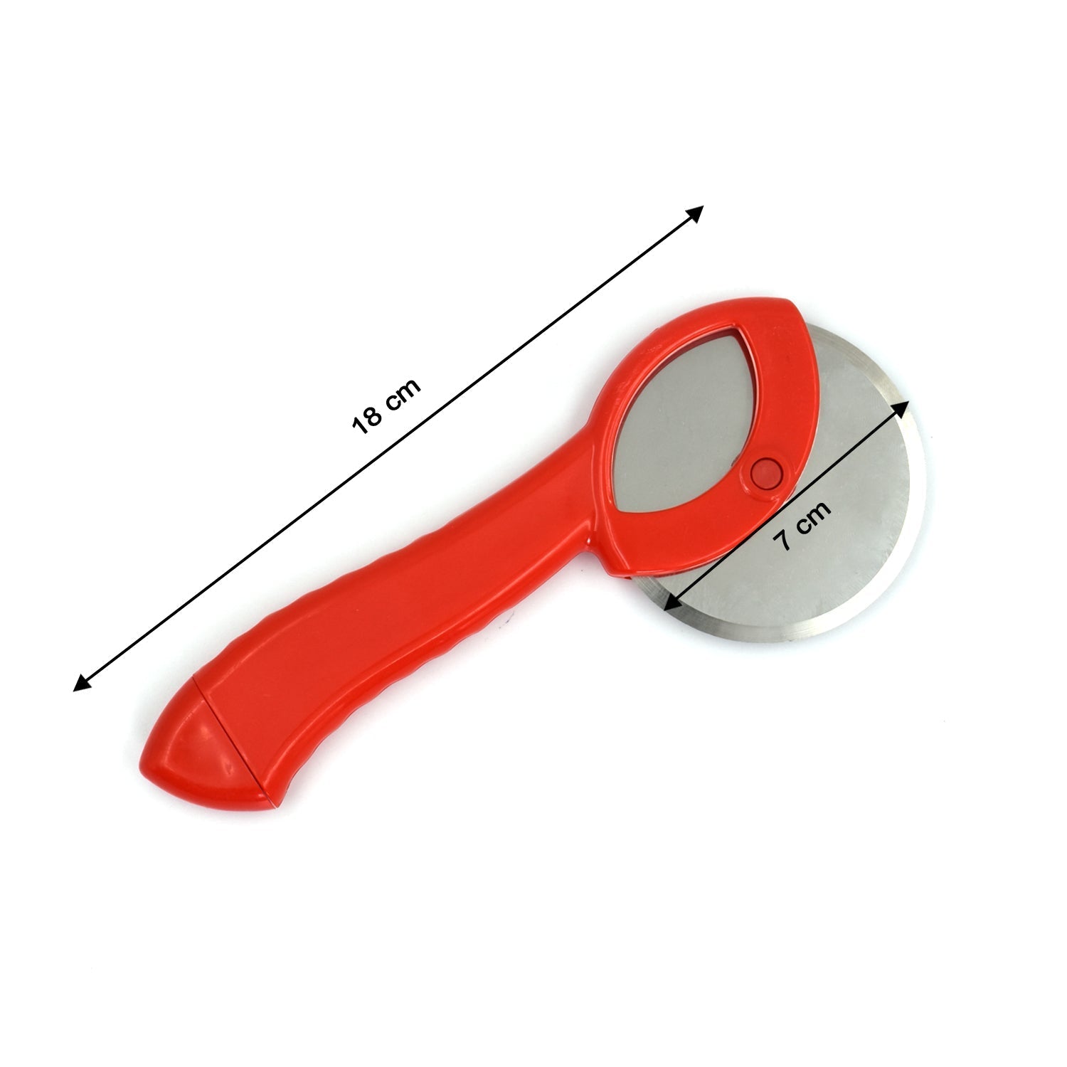 0898 Pizza Handled Cutter Used for Cutting Pizza Into Types Of Pieces Easily. freeshipping - DeoDap