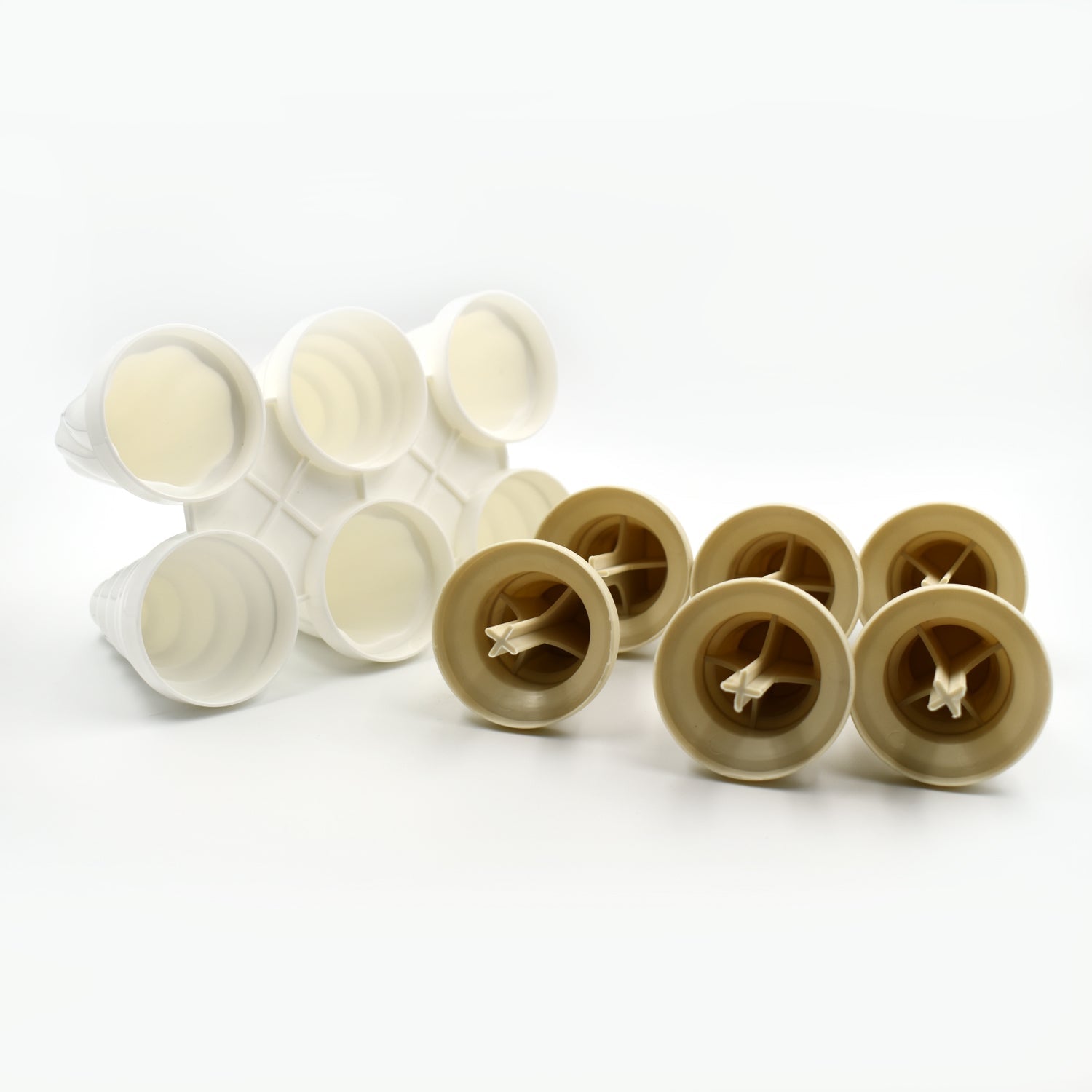 6304 6 Pc Ice Cream Mold used for making ice-creams in all kinds of places including restaurants and ice-cream parlours etc. DeoDap