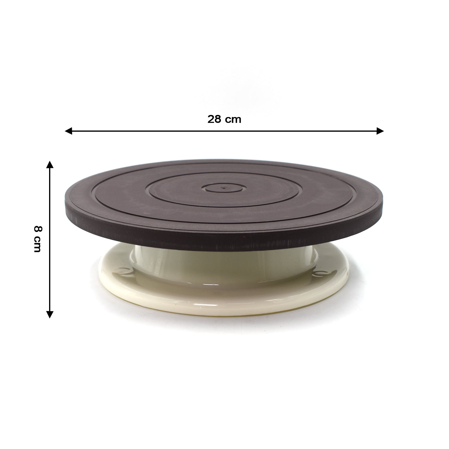 2733 Cake Brown Turntable used widely in bakeries and some of the household places while making and decorating cake and all purposes. freeshipping - DeoDap