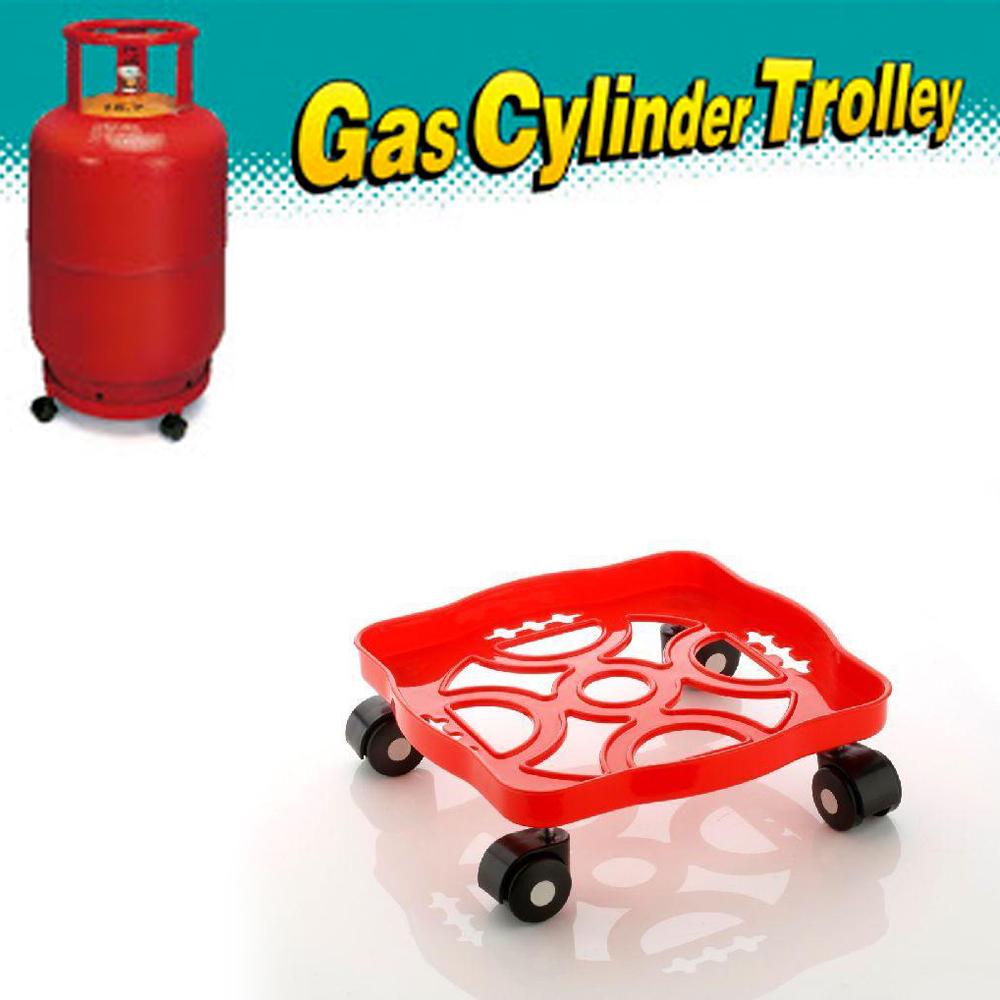 0099 Square Plastic Gas Cylinder Trolley - SkyShopy