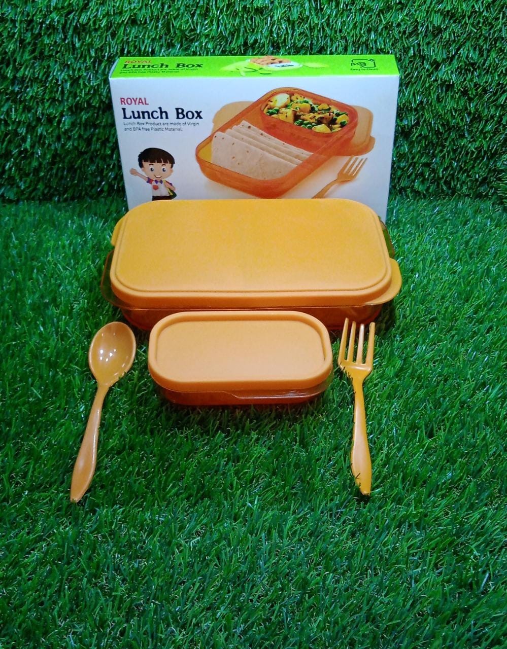 2879 Seal Rectangular 2 Containers Lunch Box DeoDap