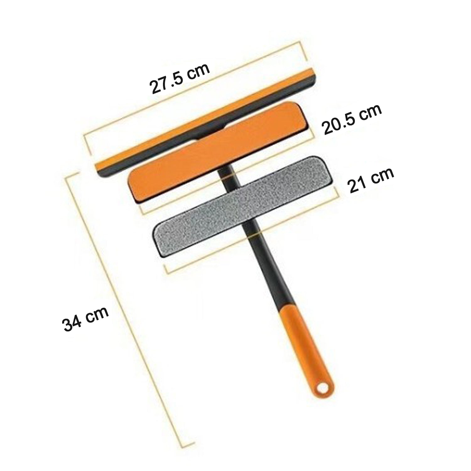6087 3 in 1 Glass Wiper used in all kinds of household and official places for cleaning and wiping of floors, glasses and dust etc.