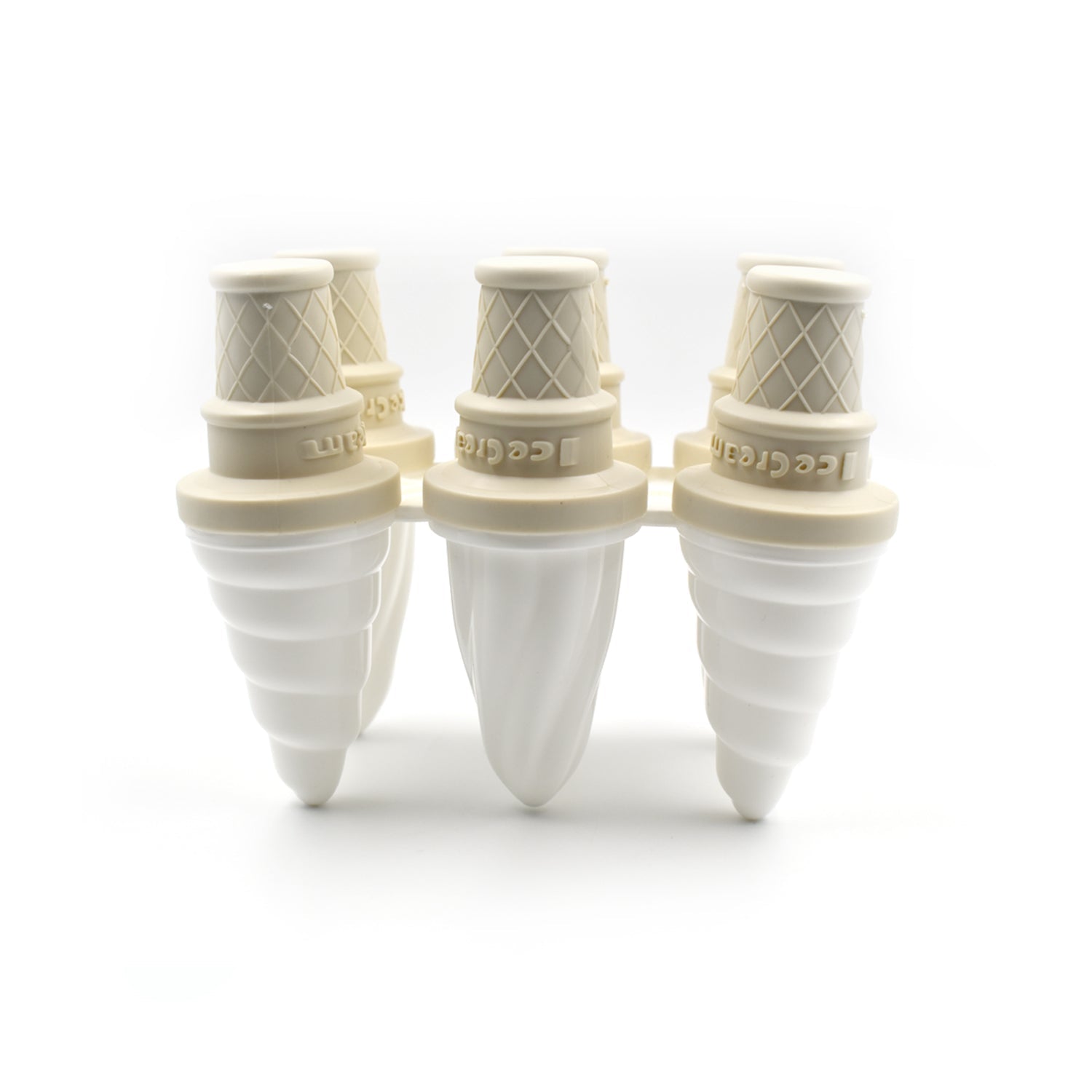 6304 6 Pc Ice Cream Mold used for making ice-creams in all kinds of places including restaurants and ice-cream parlours etc. DeoDap