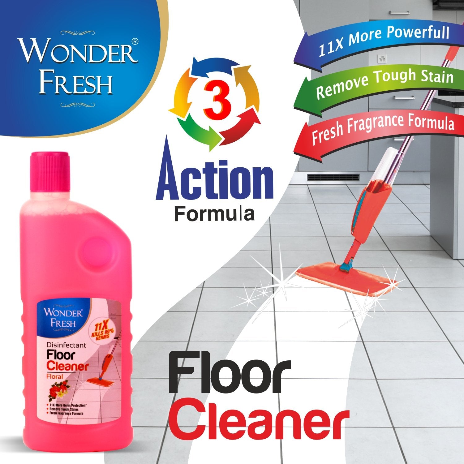 1298 Floor Cleaner for Home Purpose (500ml) - SkyShopy