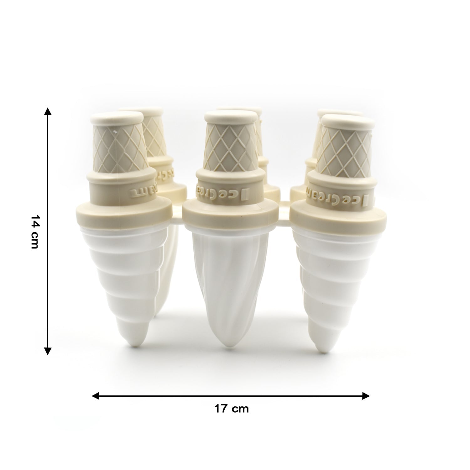 6304 6 Pc Ice Cream Mold used for making ice-creams in all kinds of places including restaurants and ice-cream parlours etc. DeoDap