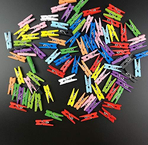 1346 Wooden Clips for Photo Hanging & Home Decoration Pin Clips (Pack of 50) - SkyShopy