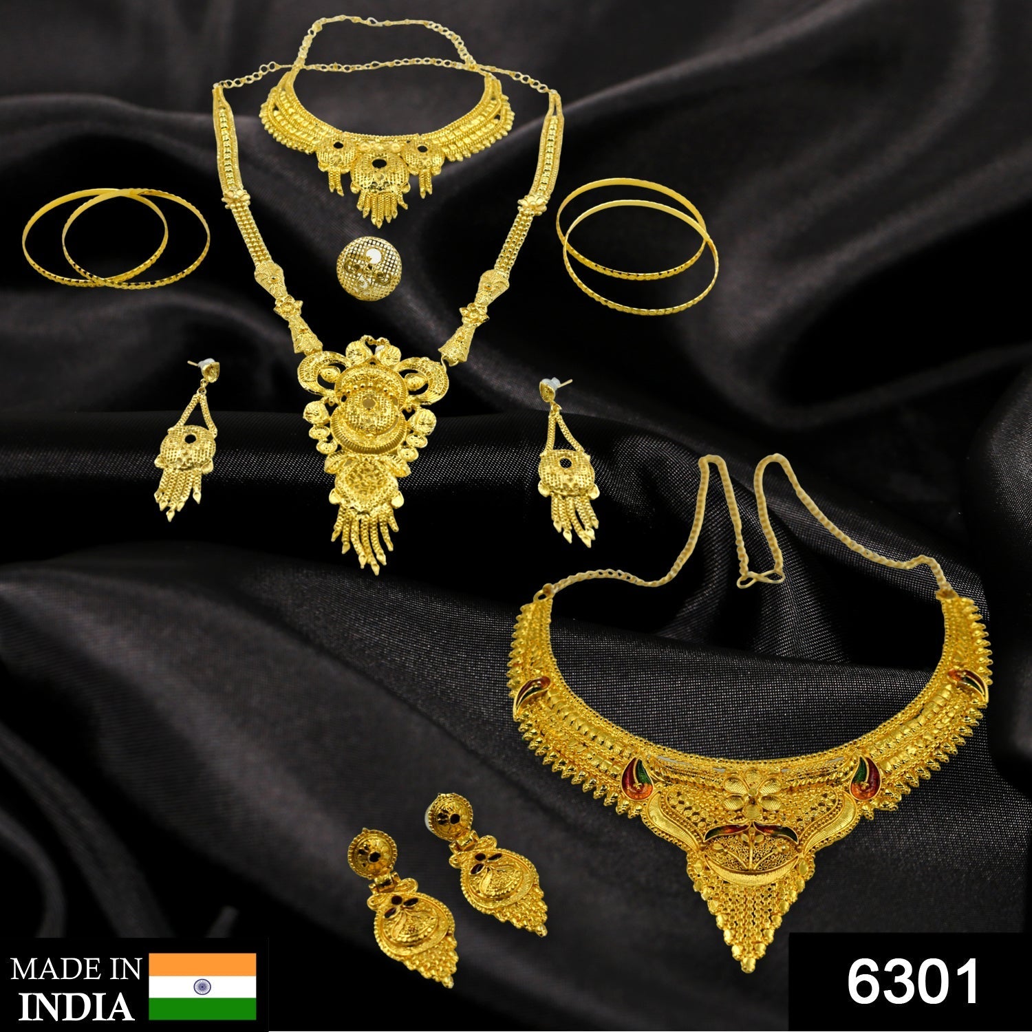 6301 Bridal Jewellery Set and collection for bridal attire and outlook purposes.