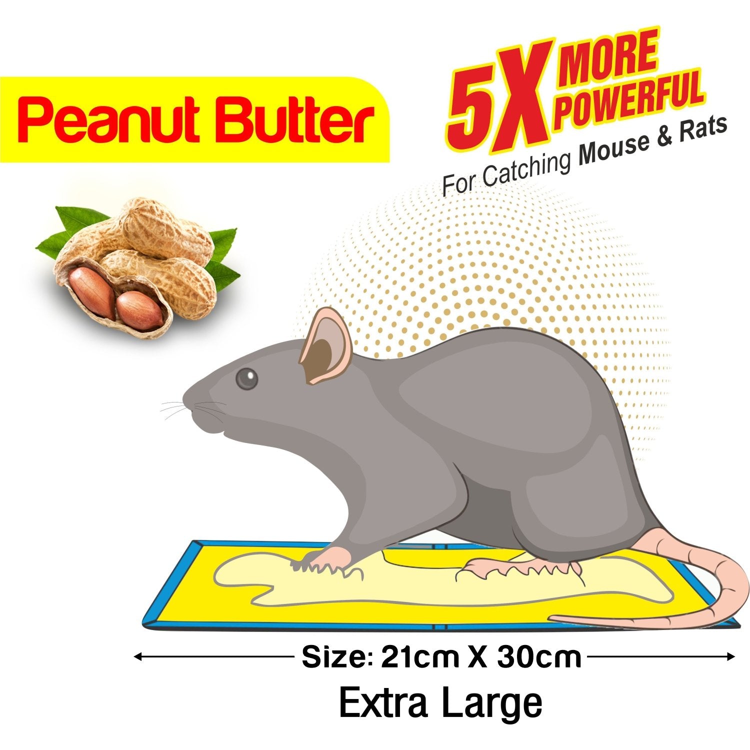1312 Powerful Rat/Mice Glue Trap (Peanut Butter) - SkyShopy