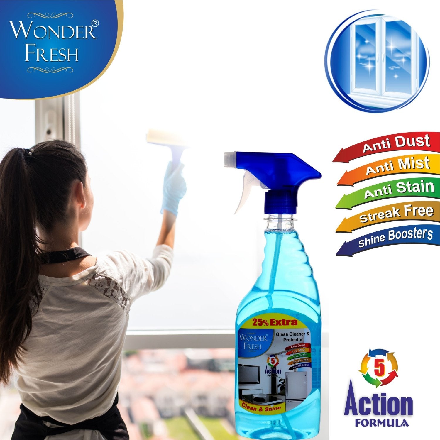 1329 Glass Cleaner and Protector Spray (500  ml) - SkyShopy