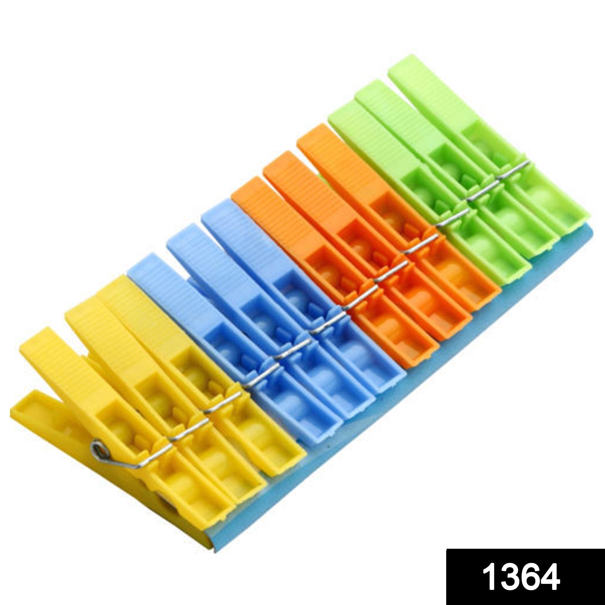 1364 Multipurpose 12 Pcs Cloth Clips (Multicolour) - SkyShopy
