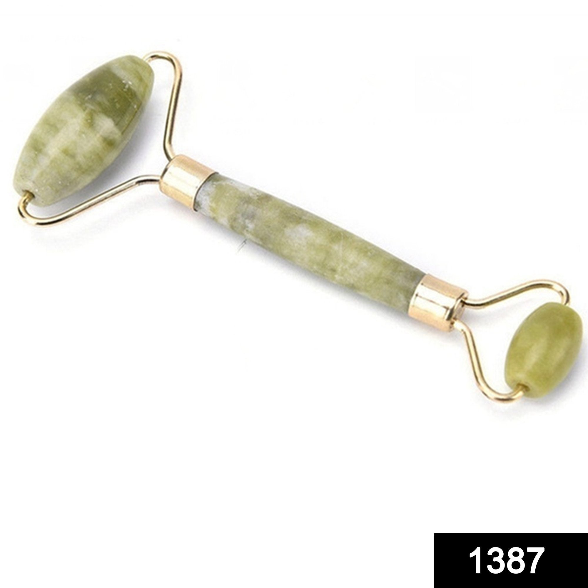 1387 Smooth Facial Roller & Massager Natural Massage Jade Stone - SkyShopy