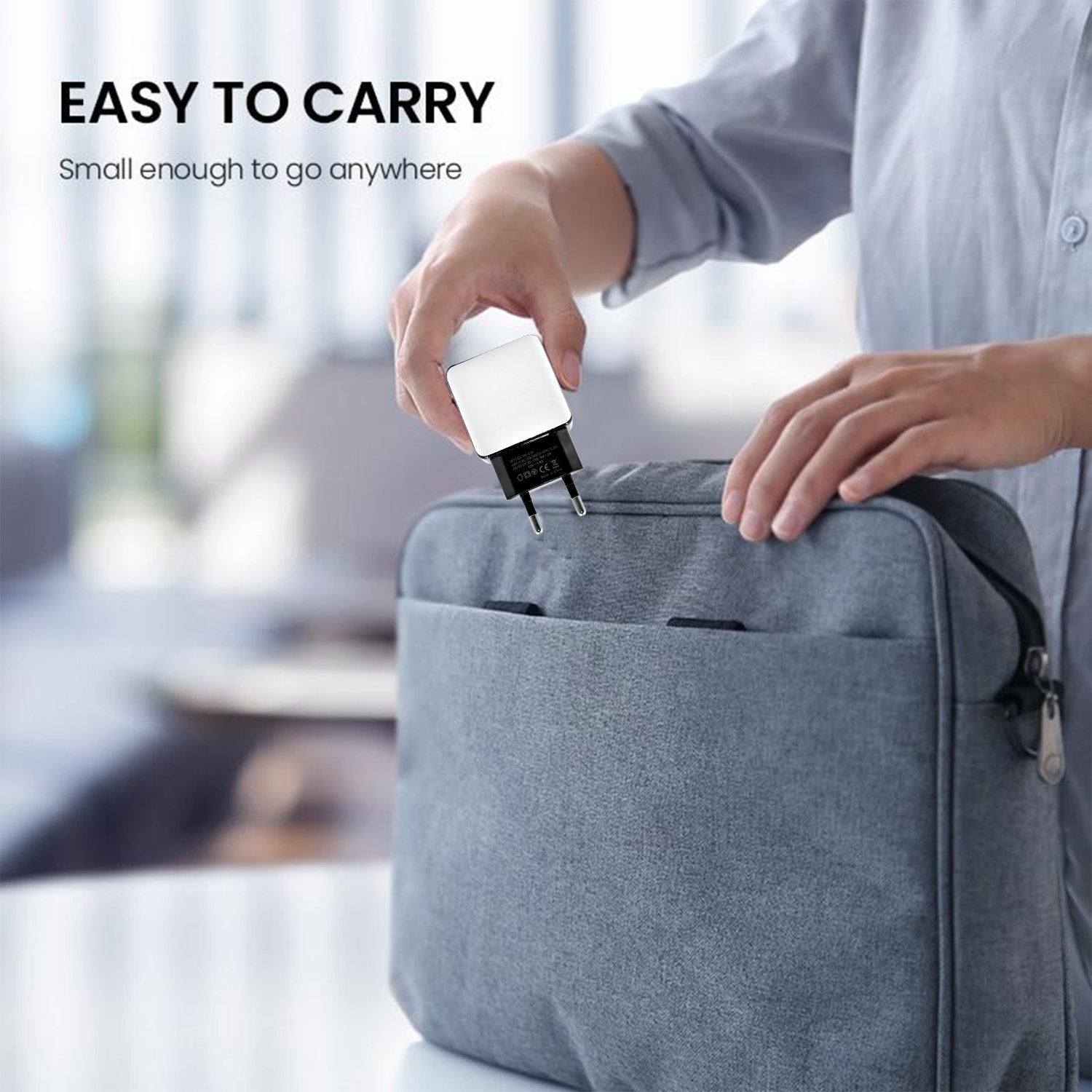1498 Fast Charging Power Adaptor Without Cable for Devices